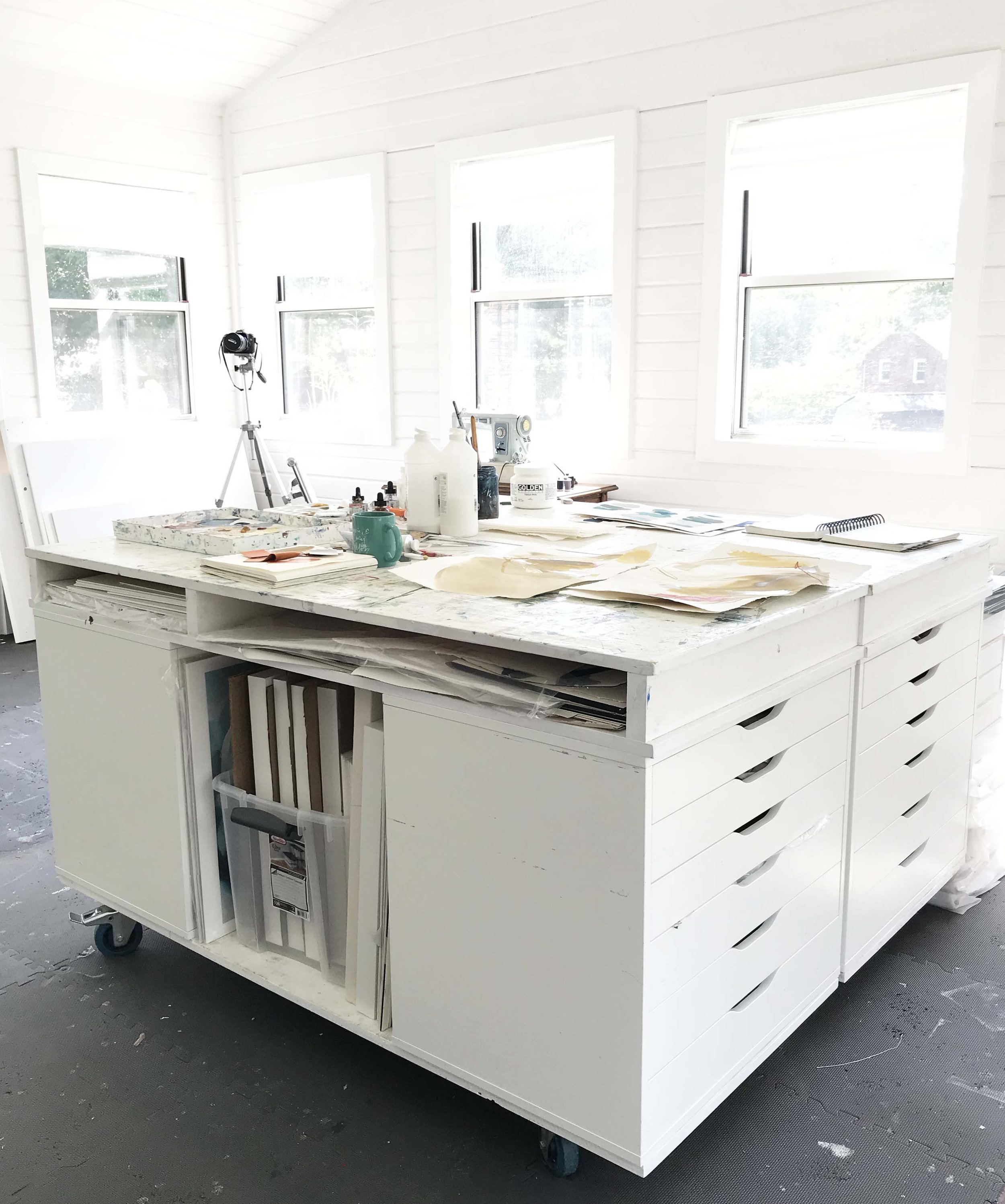 Creating a Custom Art Studio Table — Deeann Rieves