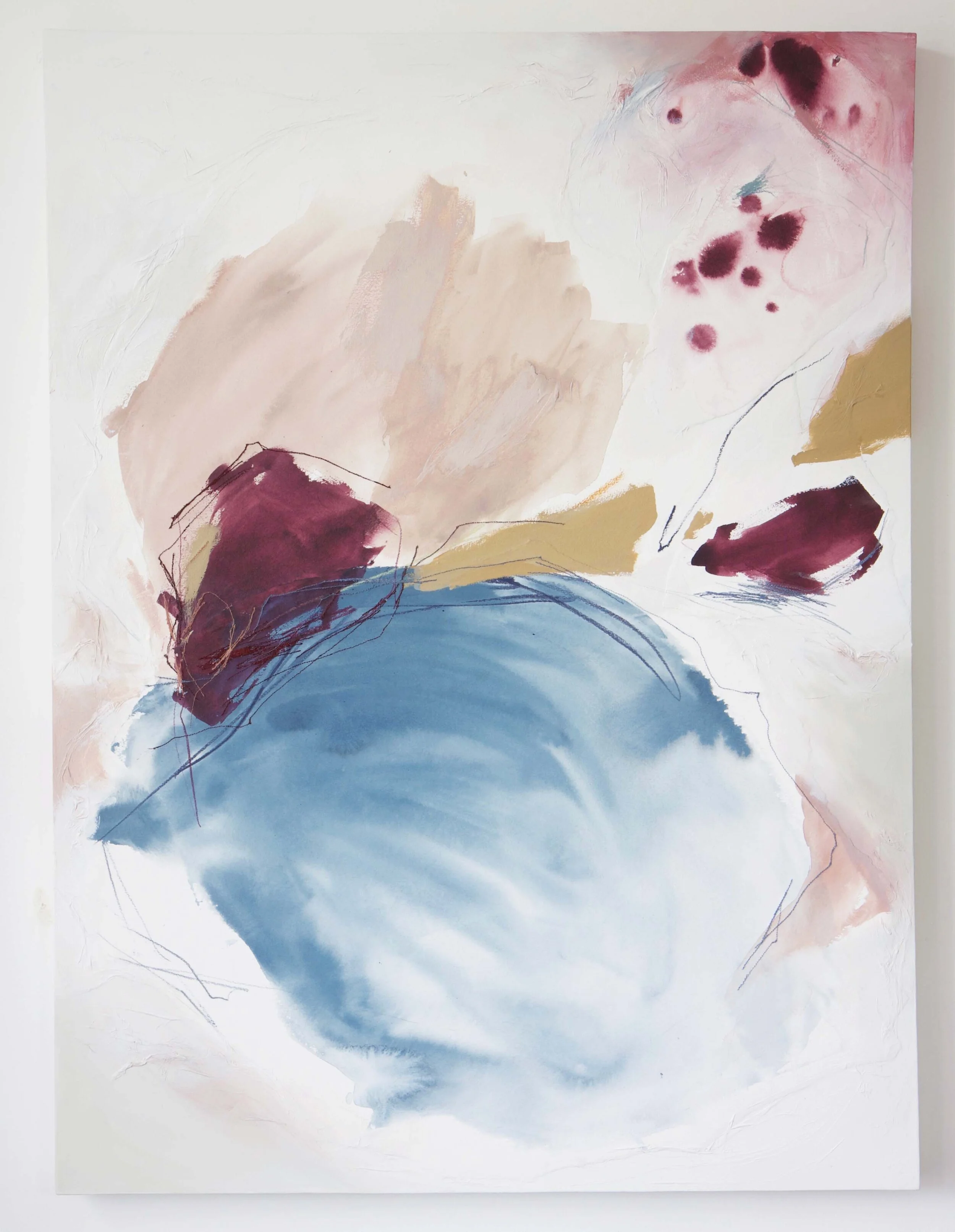 Deeann Rieves. blue rose plum gold abstract painting.jpg