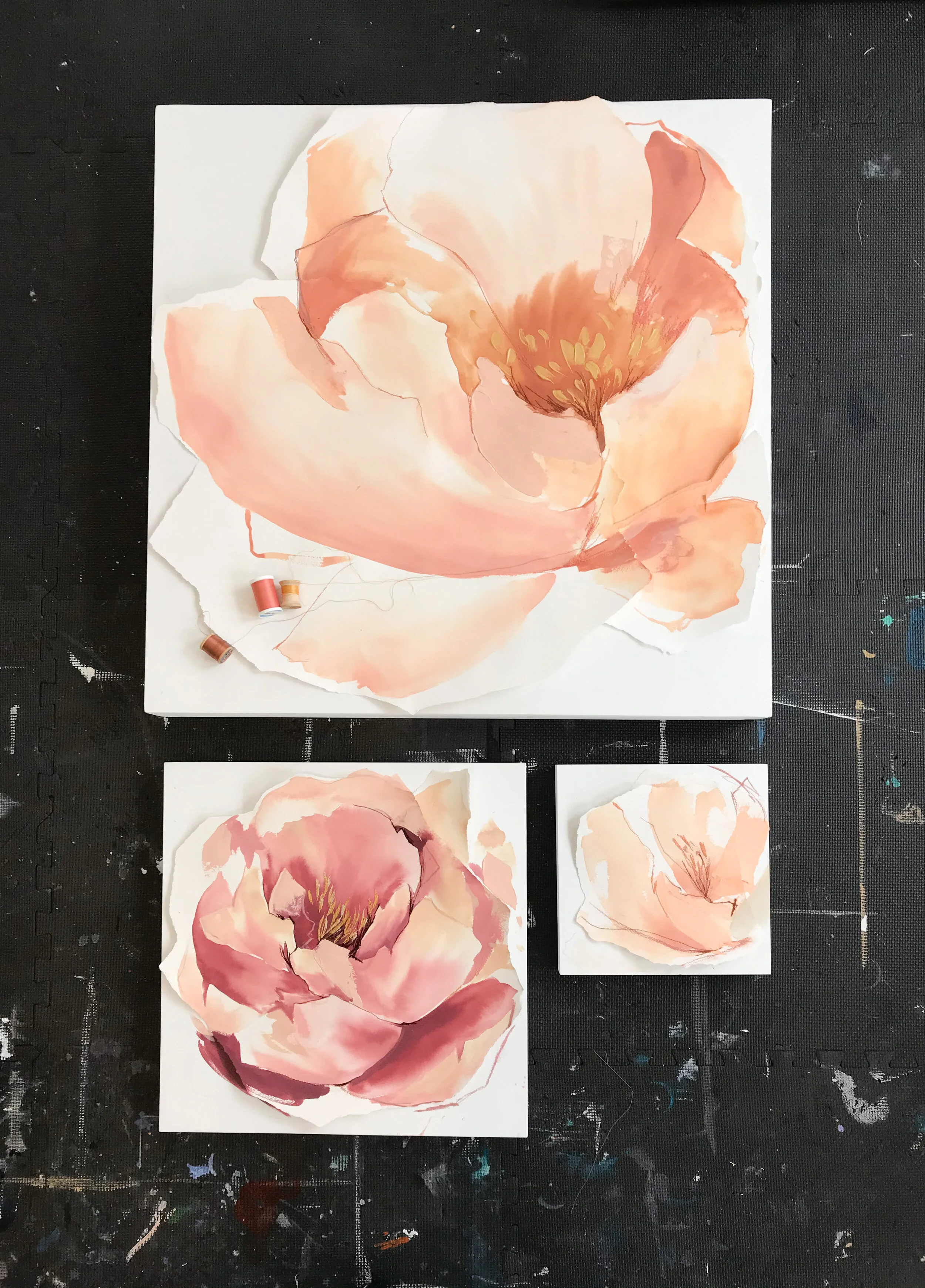 Peony paintings in 3 sizes.JPG