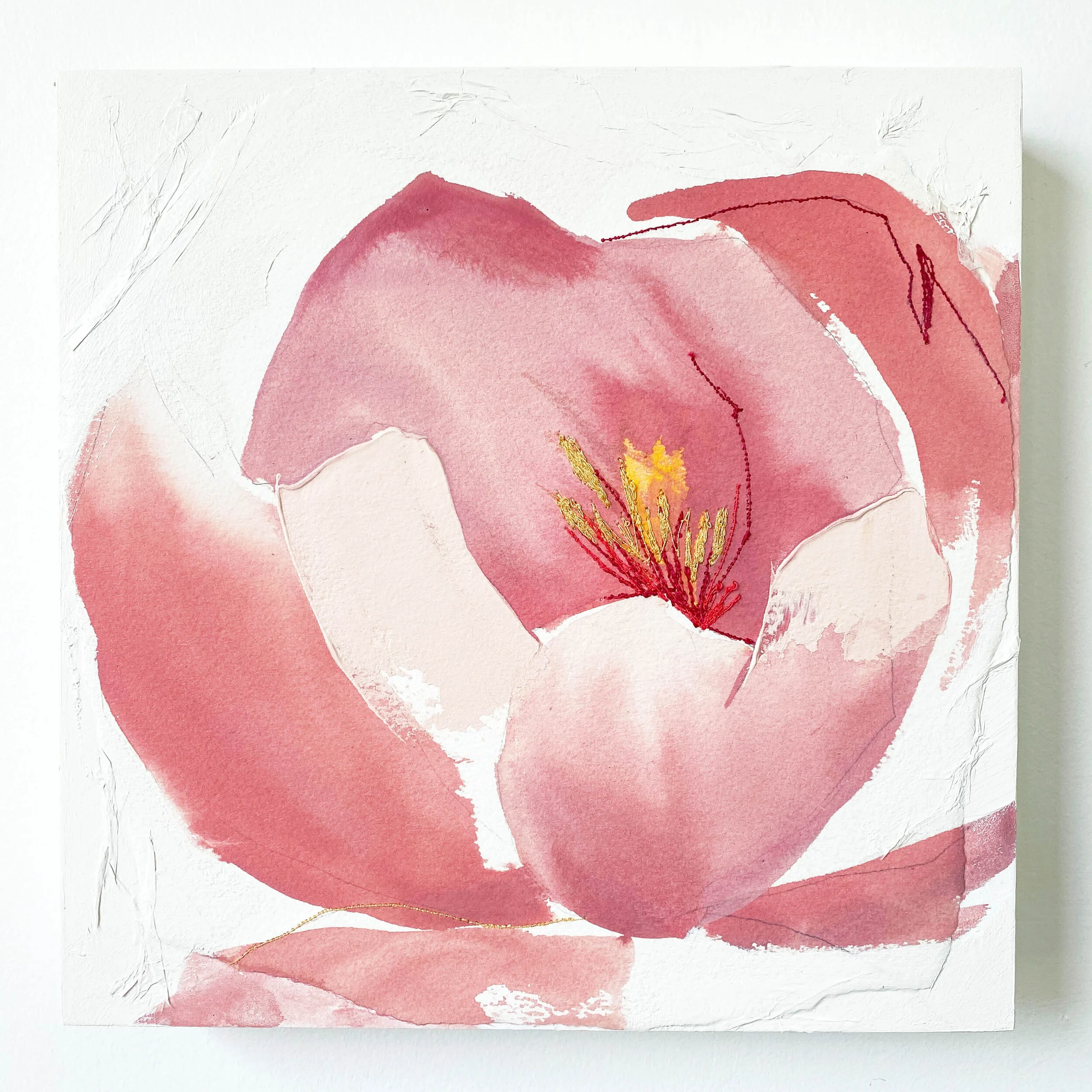 "Pink Peony 2" 10 x 10 in.