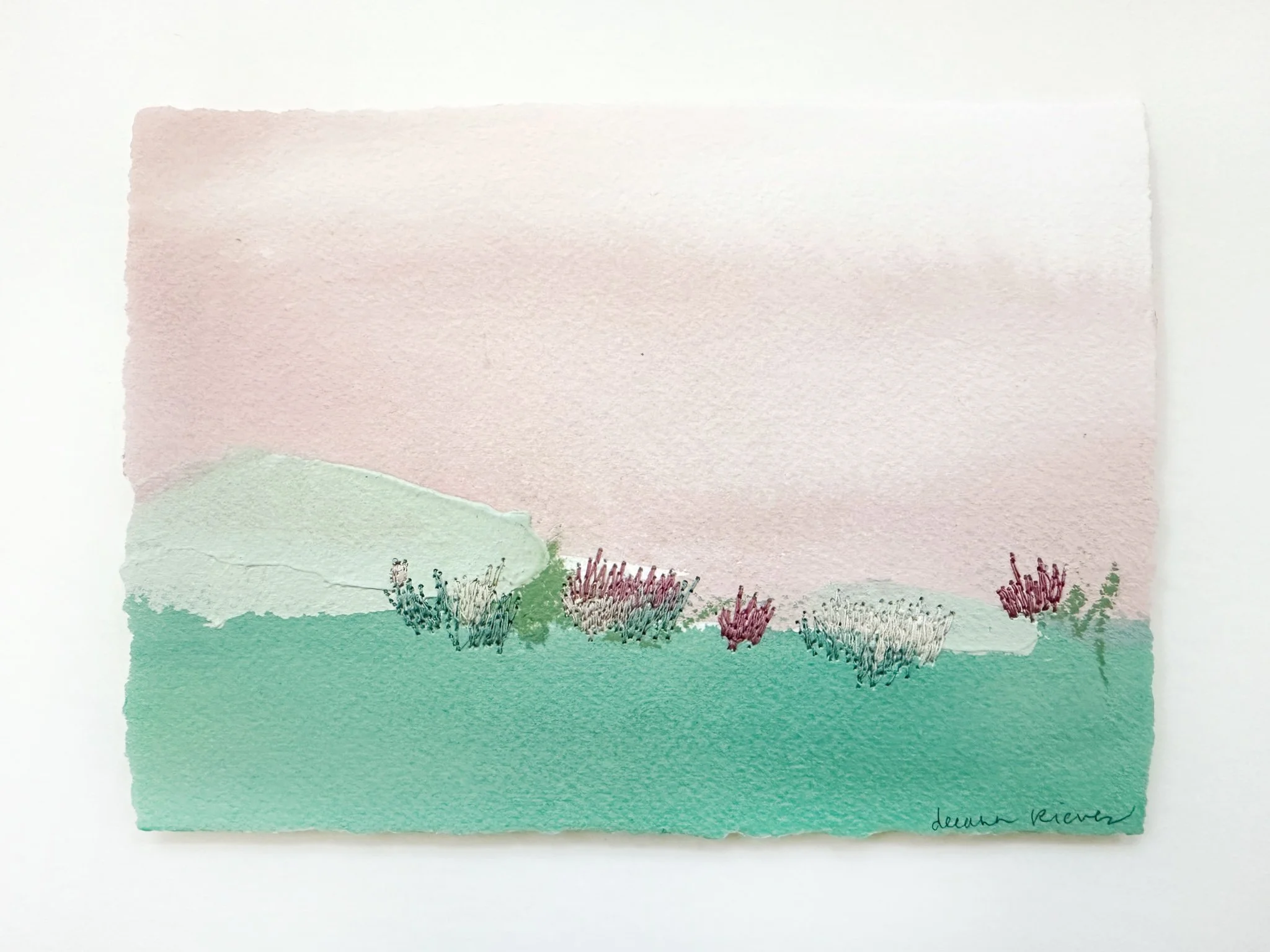 Deeann Rieves- Little Wildflower Landscape Painting-pink horizon 1- full.jpg