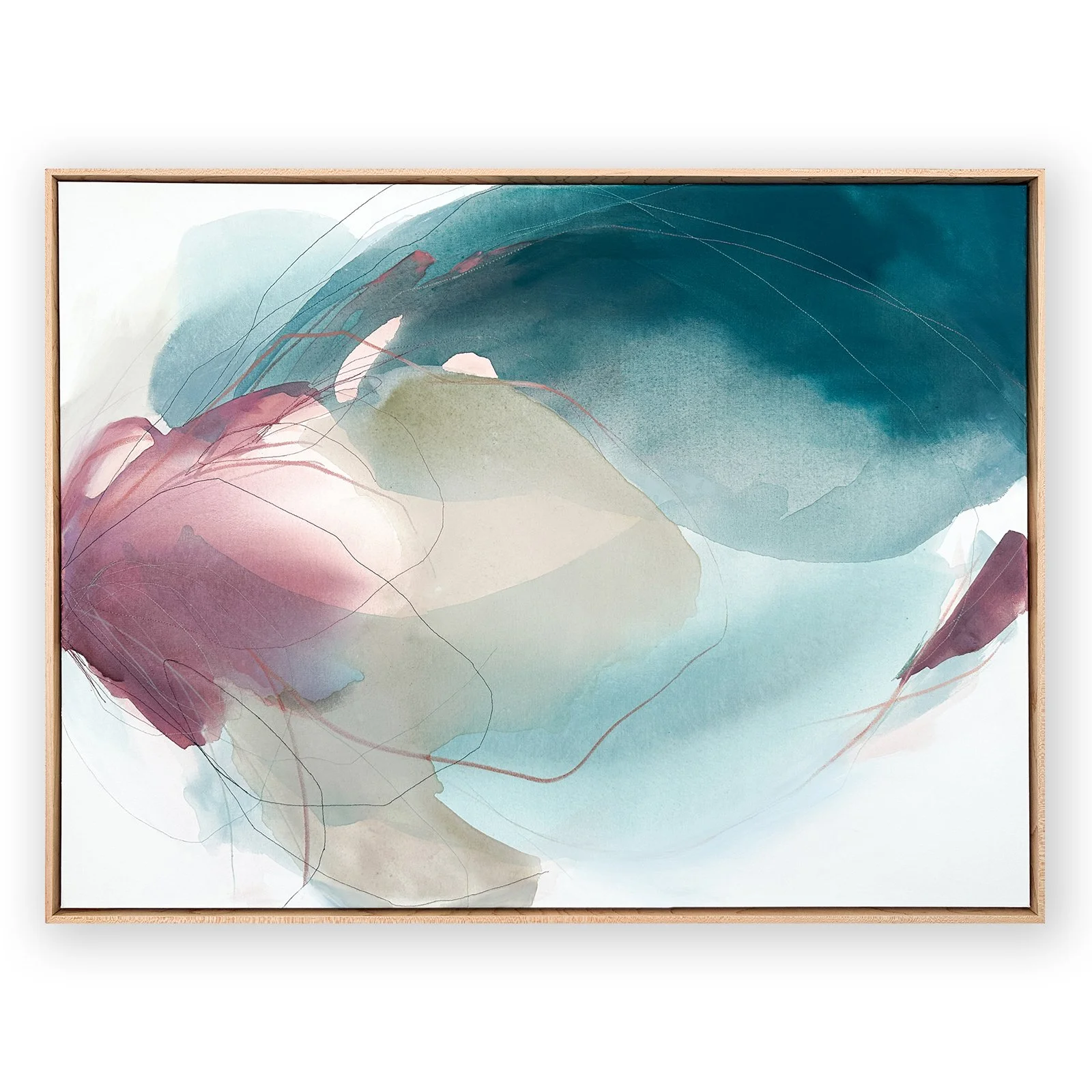Deeann Rieves- Gentle Awakening abstract painting blush pink teal beige.jpg
