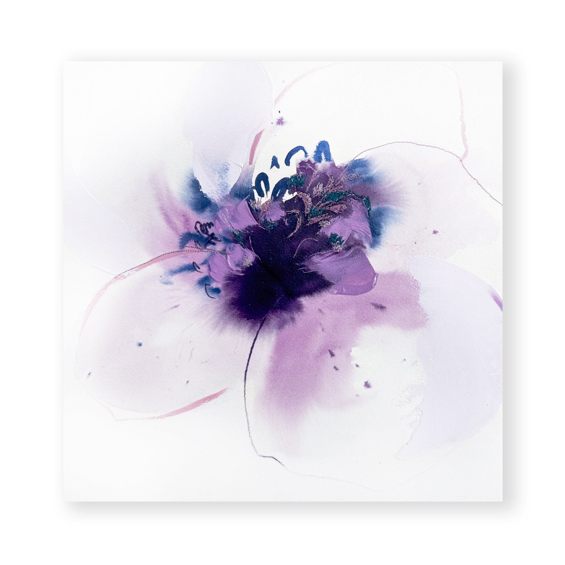 Deeann Rieves- Abstract Floral Painting- Purple Poppy 1.jpg