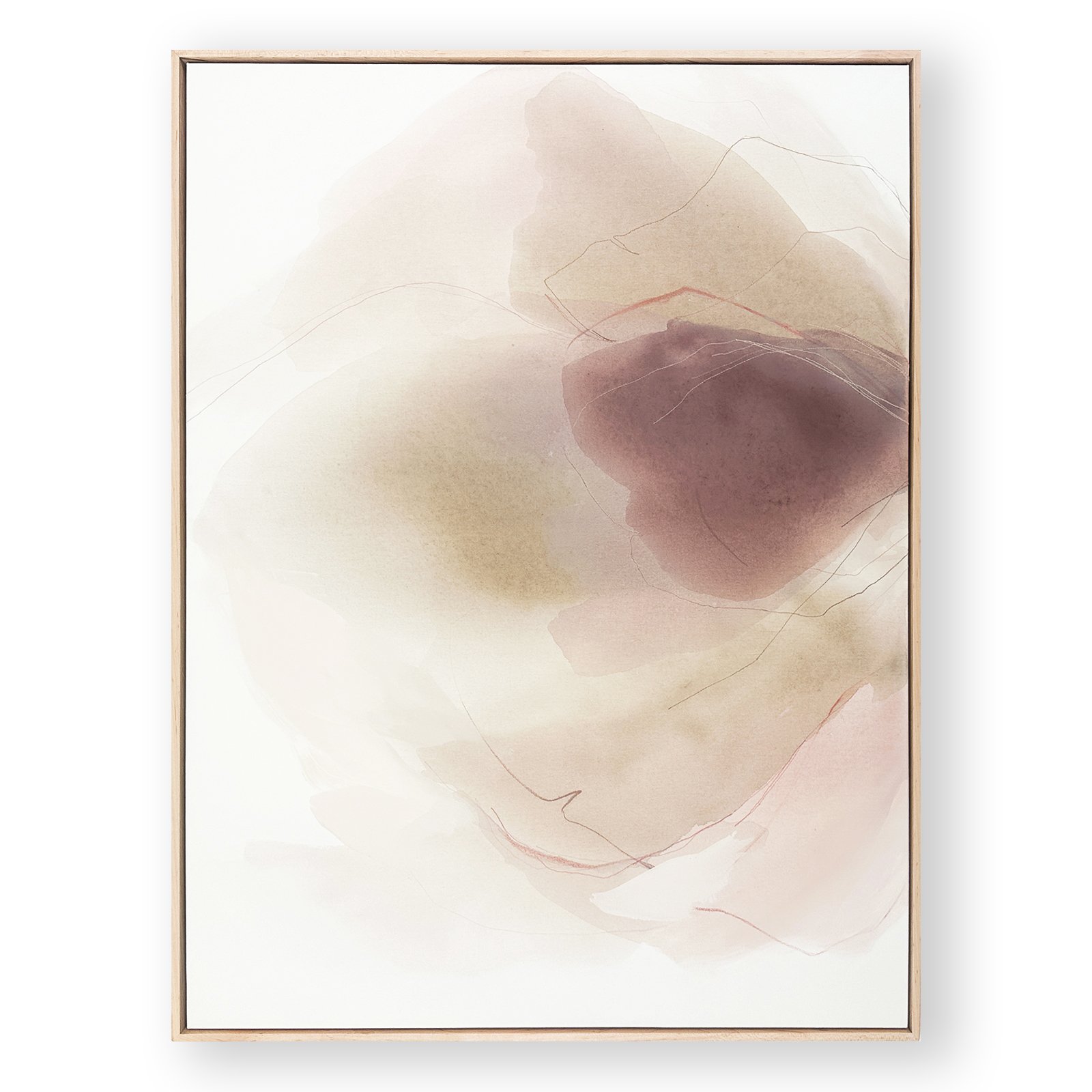 Deeann Rieves- Softer Side 1- neutral abstract floral painting vertical.jpg