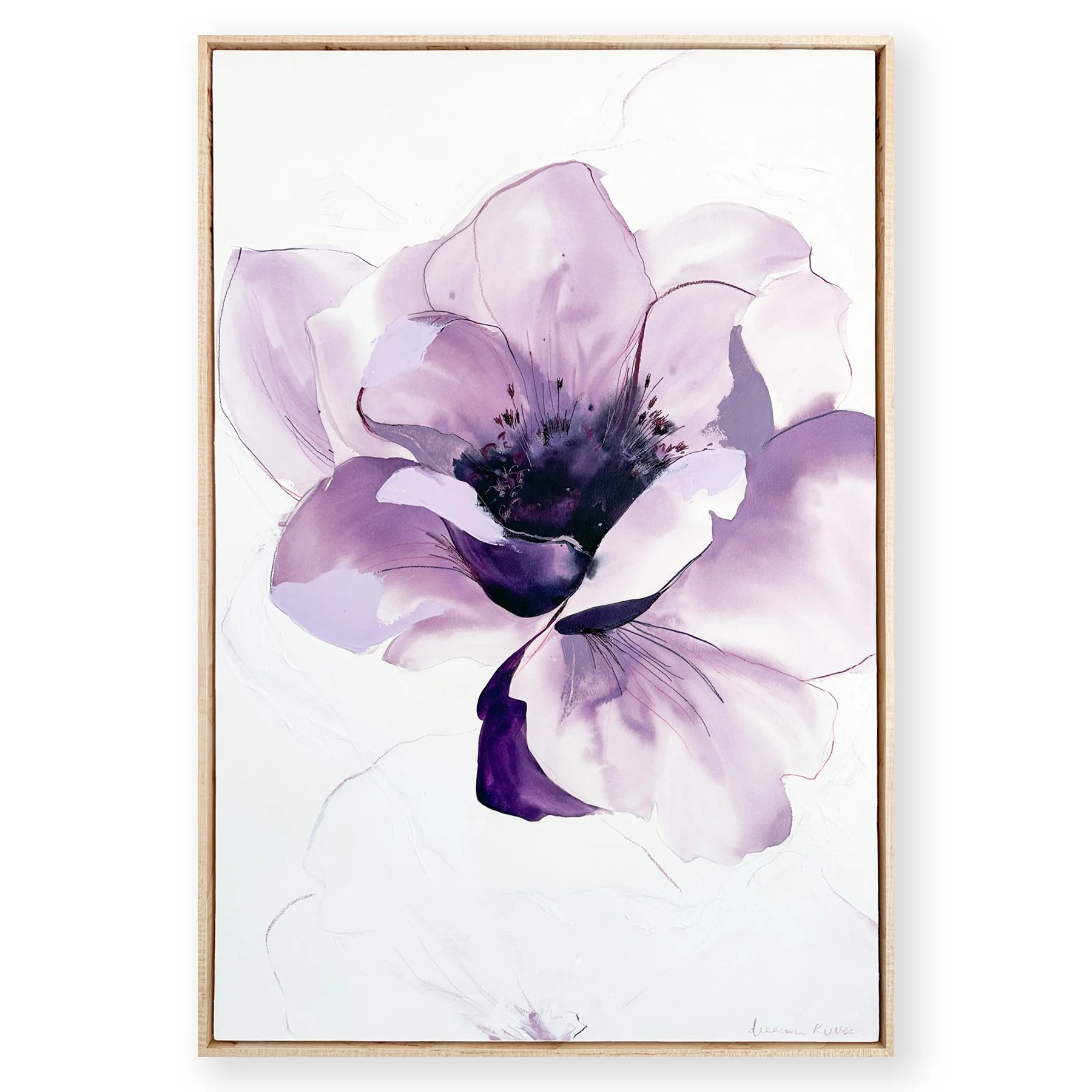 Deeann Rieves- Abstract Floral Painting-Large Purple Poppy.jpg