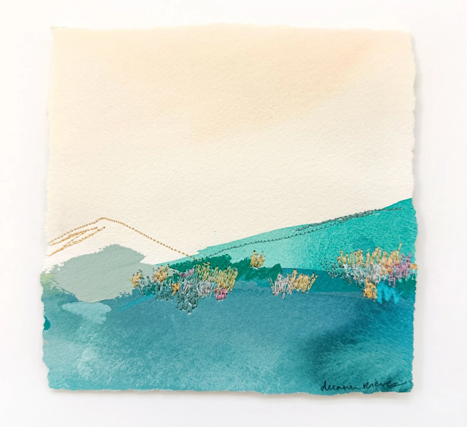 Deeann Rieves- Little Wildflower Painting- SmallGoldenSunset2.jpg