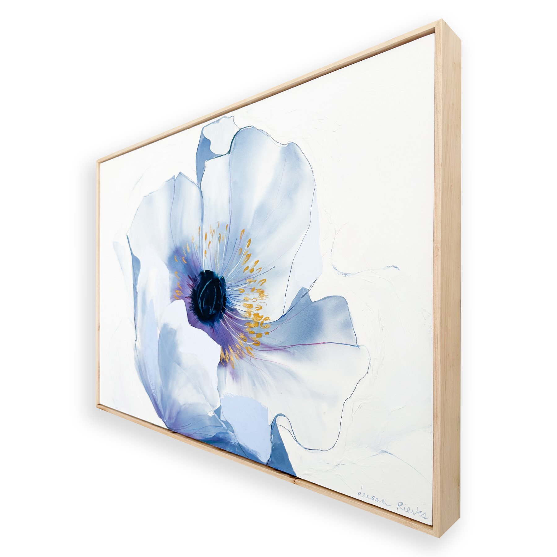 Deeann Rieves- Abstract Floral Painting- Himilayan Poppy sideview.jpg