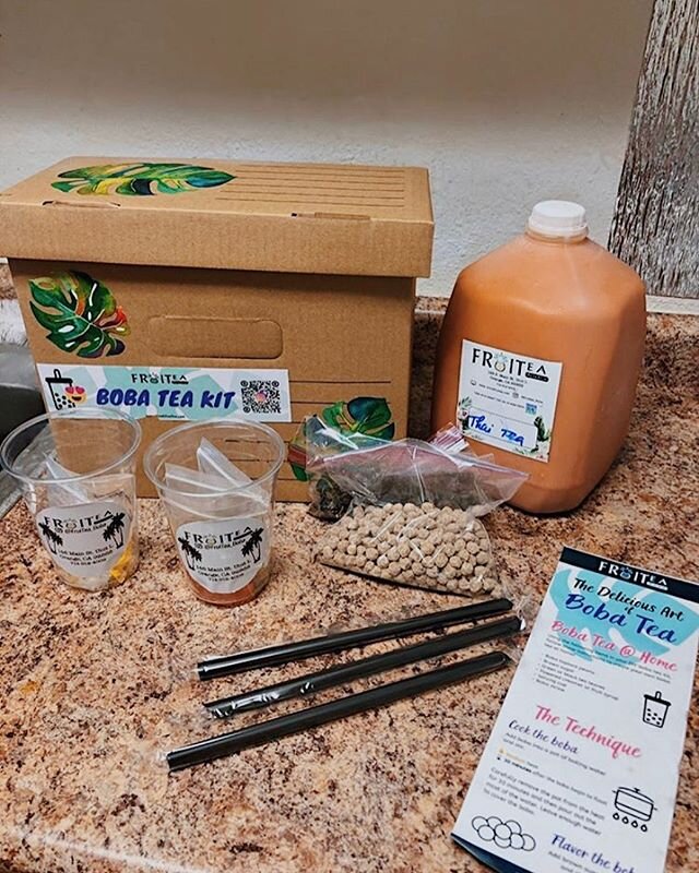happy national bubble tea day! we love to see you all enjoying the brand new diy boba kits. thanks so much for the pic @angelaxmary 🍍💚 share your fave fruitea drinks, pics, &amp; memories for a chance to be featured! &bull;
&bull;
&bull;
&bull;
#na