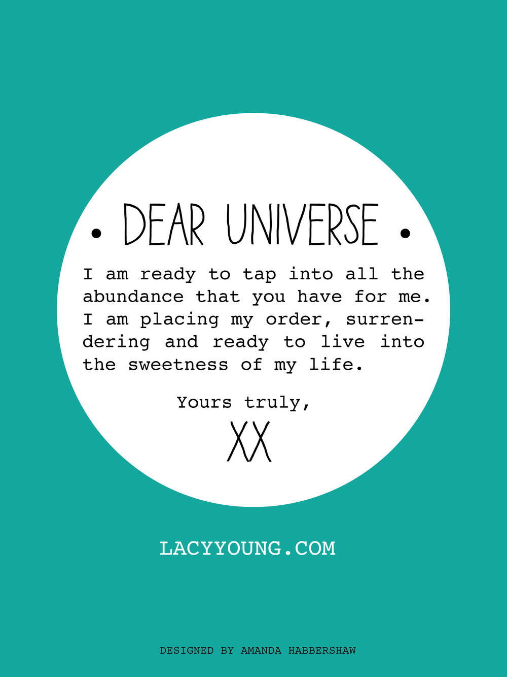 Your Letter To The Universe Lacy Young