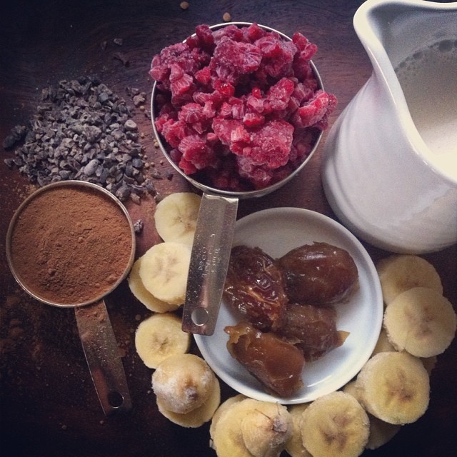 Double Chocolate Raspberry Smoothie