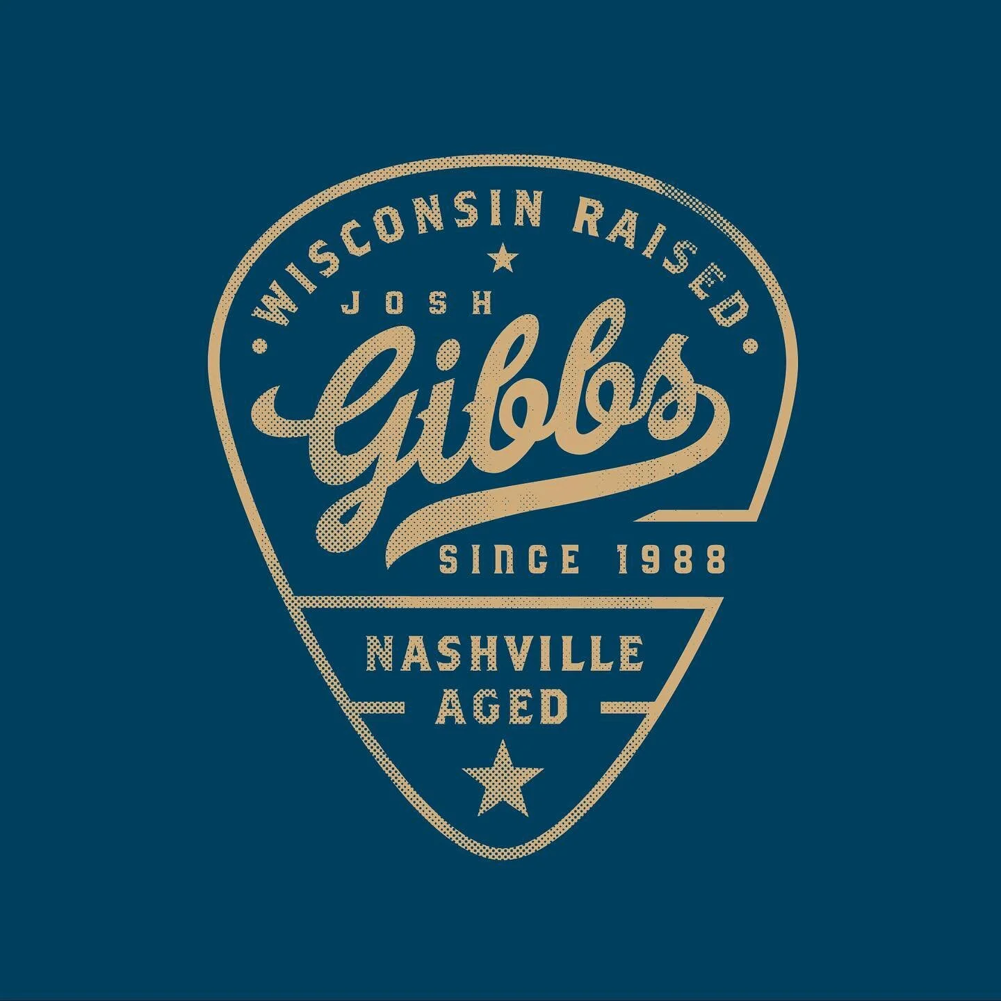 Damn it&rsquo;s been awhile...Bringing it back with a #TBT shirt design for our good friend @imjoshgibbs. Go listen, go have a drink, go be merry. 
&bull;
&bull;
&bull;
#ShirtDesign #Branding #Design #Nashville #CountryMusic #MusicRow #Guitar #Guitar