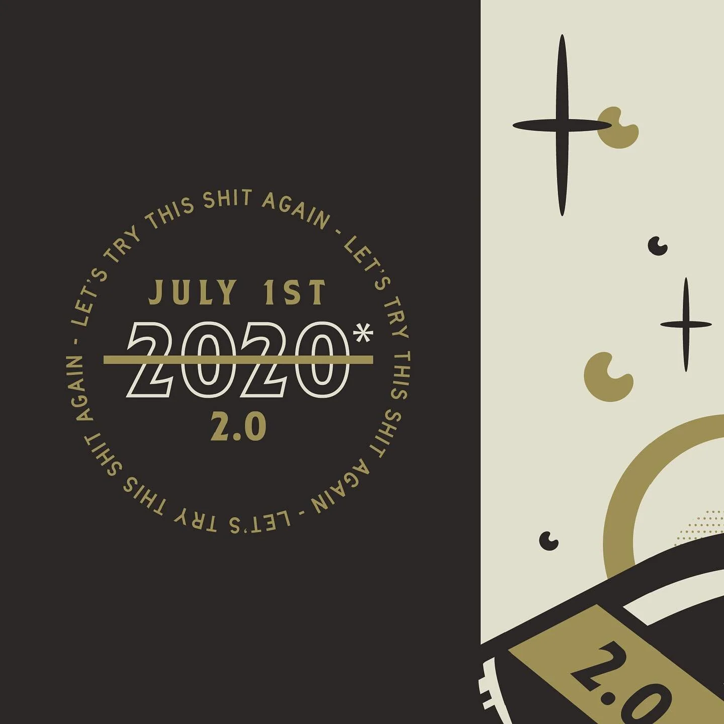 LET&rsquo;S GET 2020* STARTED!!!
&bull;
&bull;
&bull;
#NewYears2020 #FreshStart #Design #Branding #Tampa #TPA #TampaHeights #Illustration #NewStart #Believe #Fuck2020 #StudioFoose