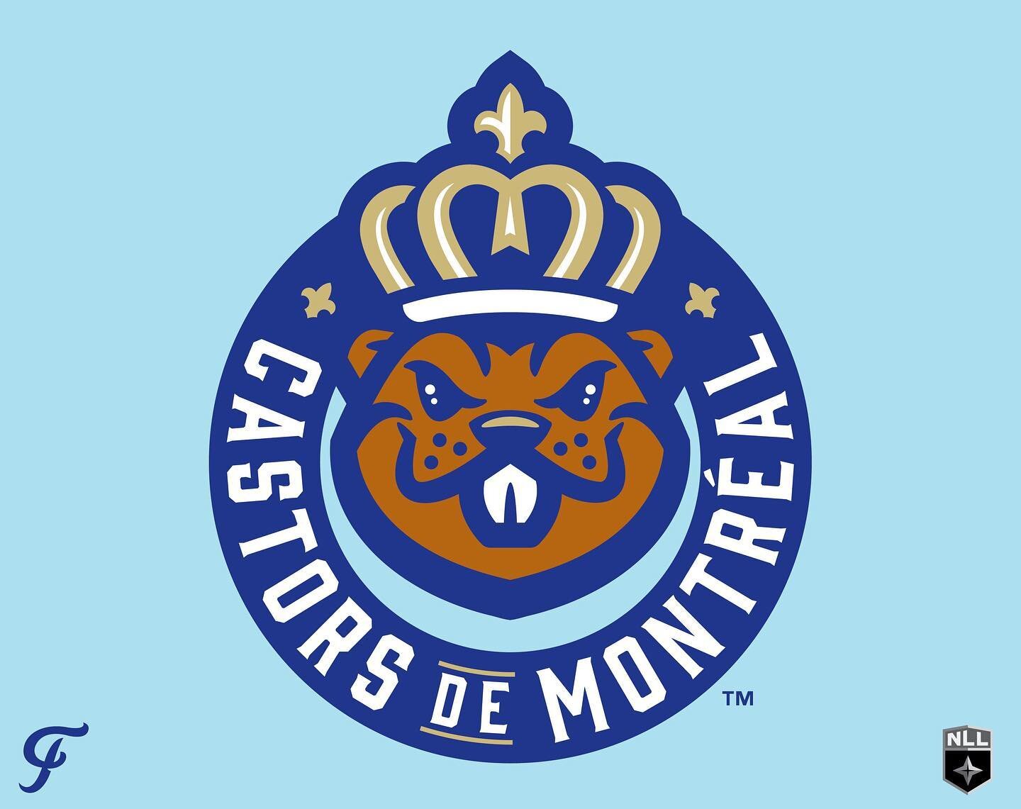 The Castors (Beavers) de Montr&eacute;al for @NLL UnBOXed. The national animal of Canada with Mount Royal/French crown. #NLLUnBOXed 
&bull;
&bull;
&bull;
#NLL #Lacrosse #Lax #Montreal #Beaver #Castors  #Mascot #Canada #SportsDesign #Branding #Illustr