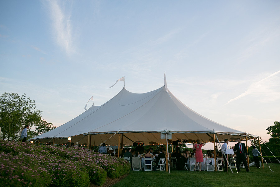 Sperry Tent at Shelter Harbor Golf Club Wedding 