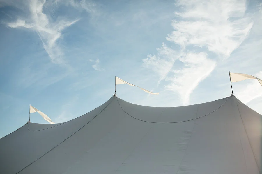 out door reception at Shelter Harbor Golf Club Wedding 