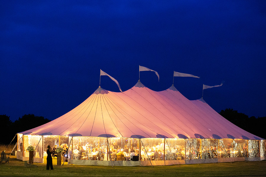 Sperry Tent at Laudholm Farm Wedding 