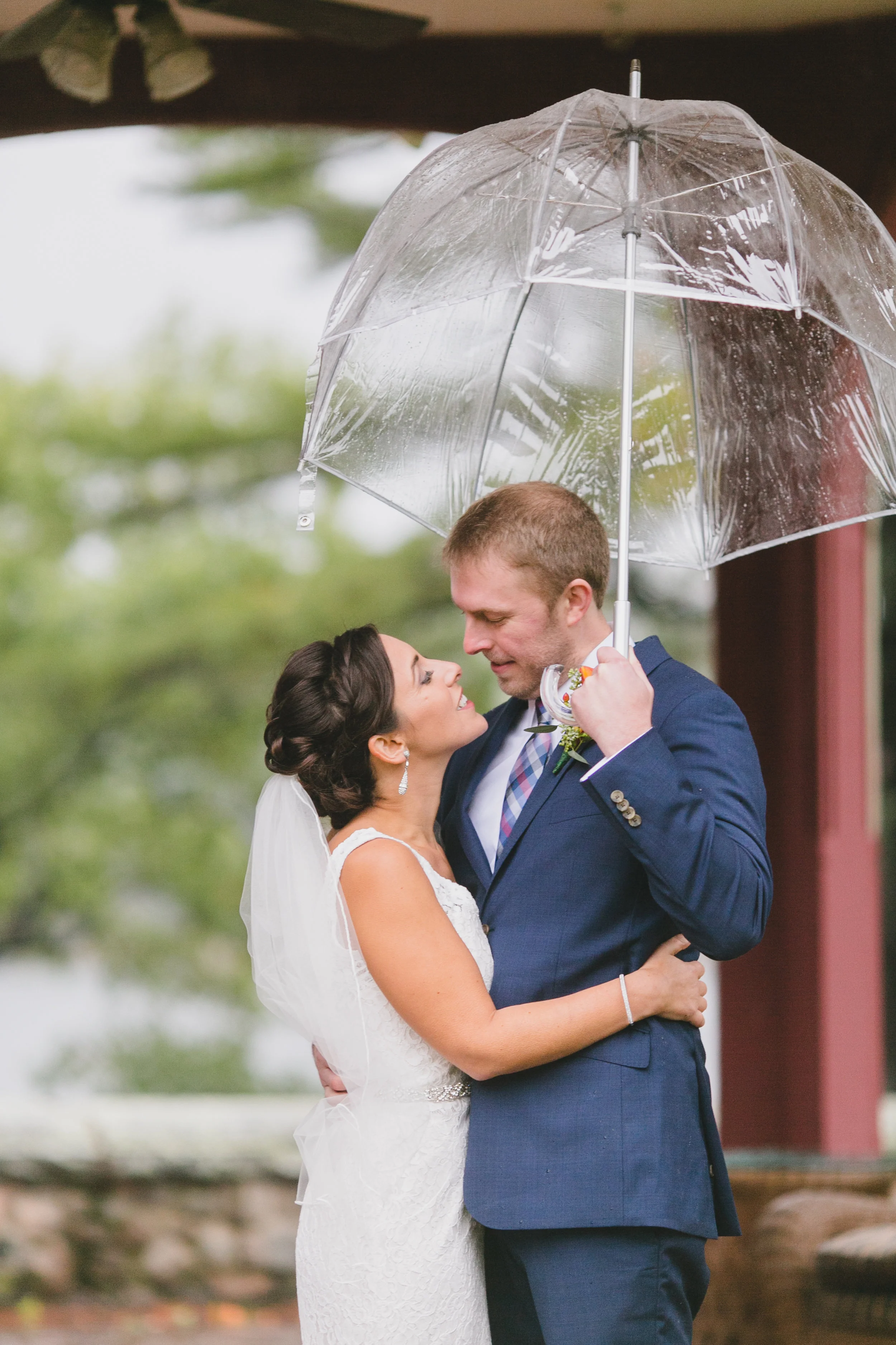 rainy wedding day