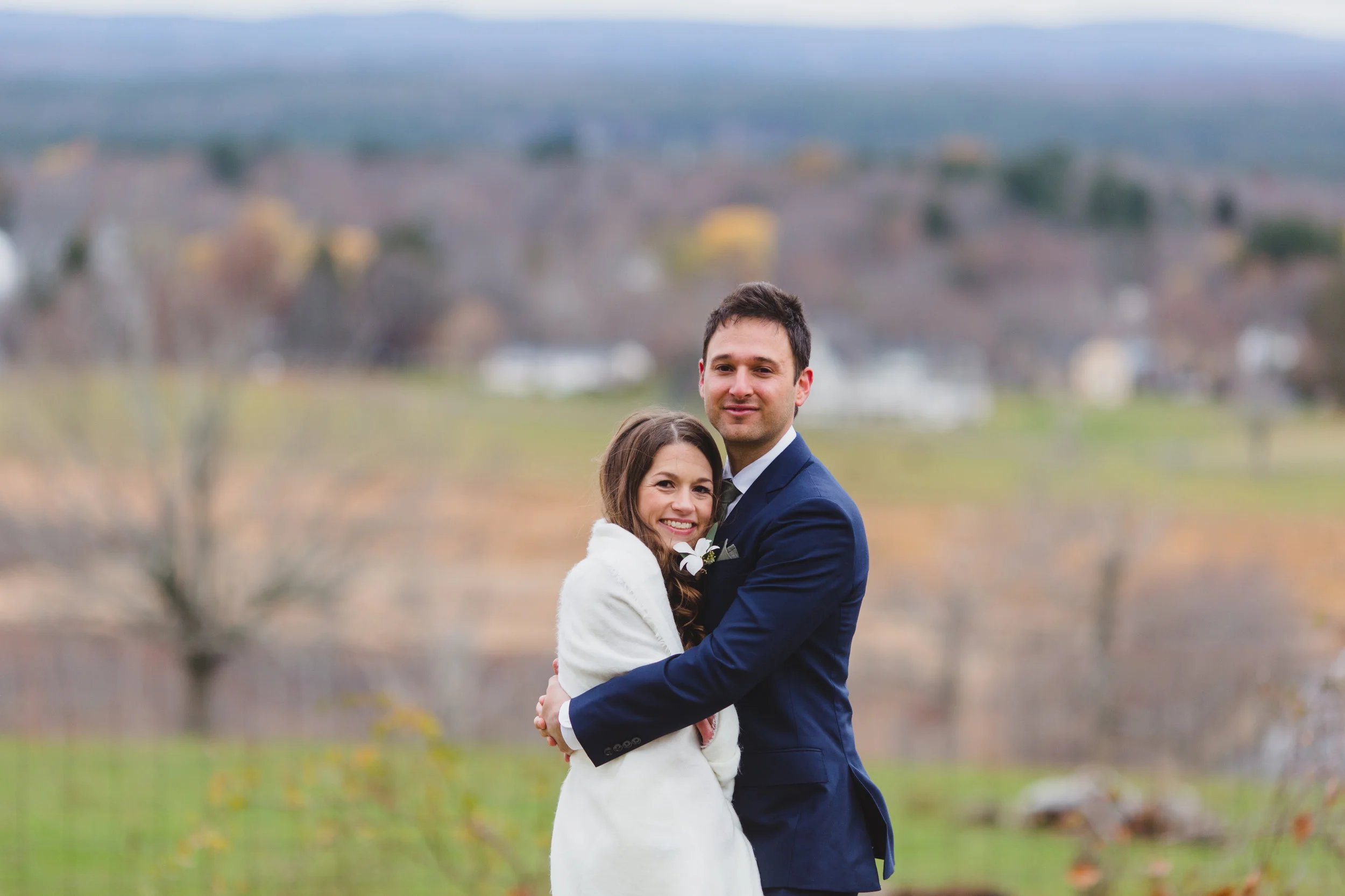 bride and groom portrait
