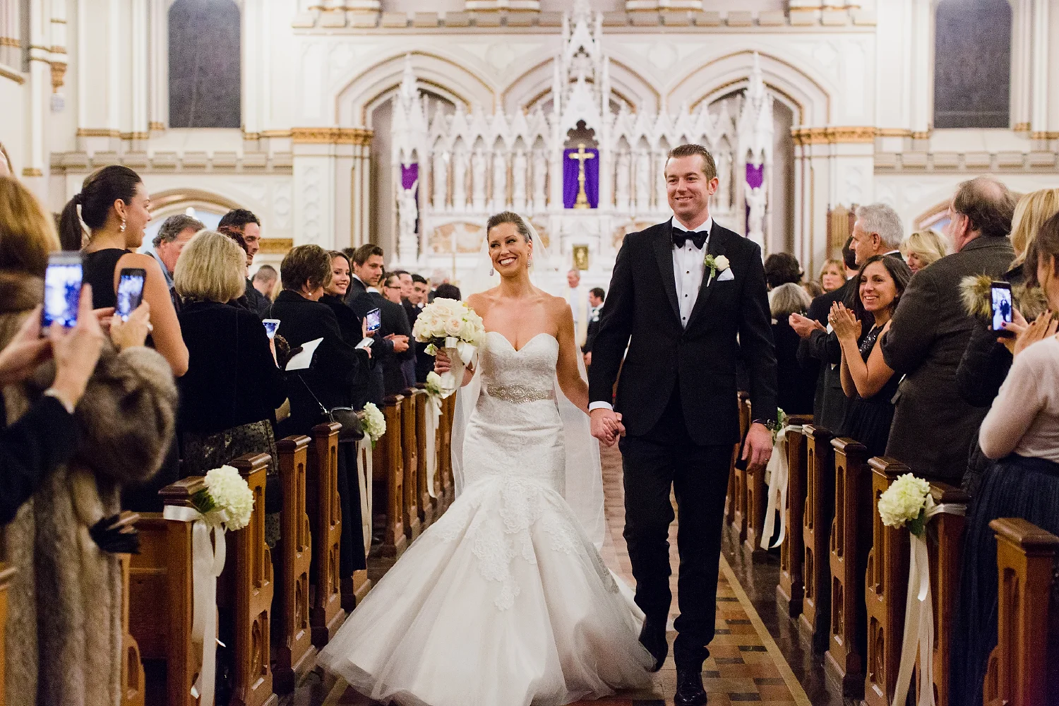 Omni Parker Hotel Boston Wedding Aisle