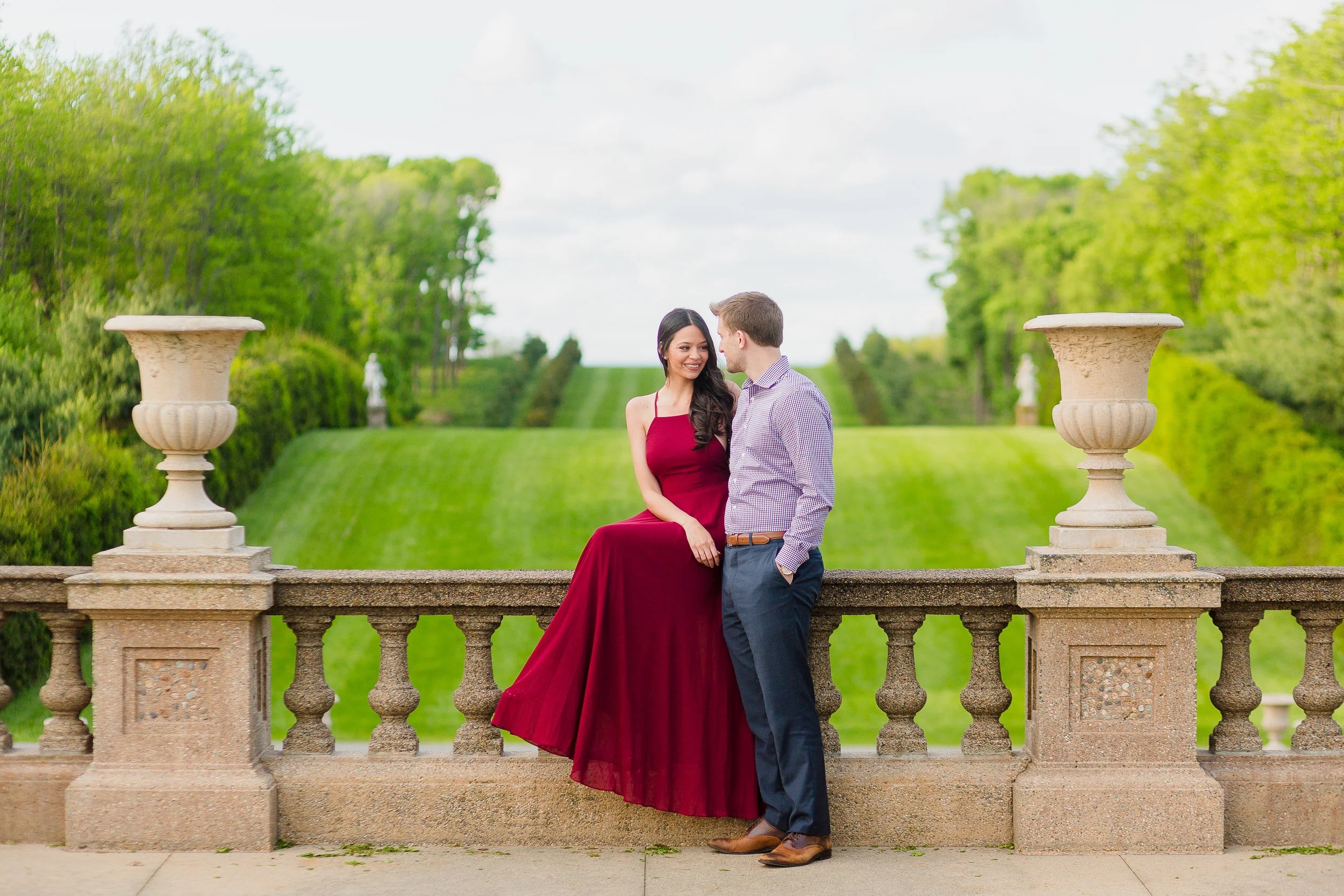 Crane Estate Engagement Photo