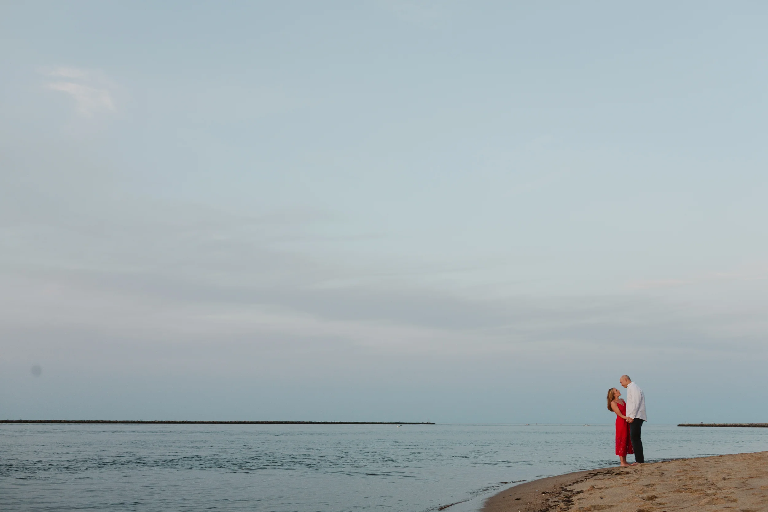 Plumb Island Beach Engagement Photos