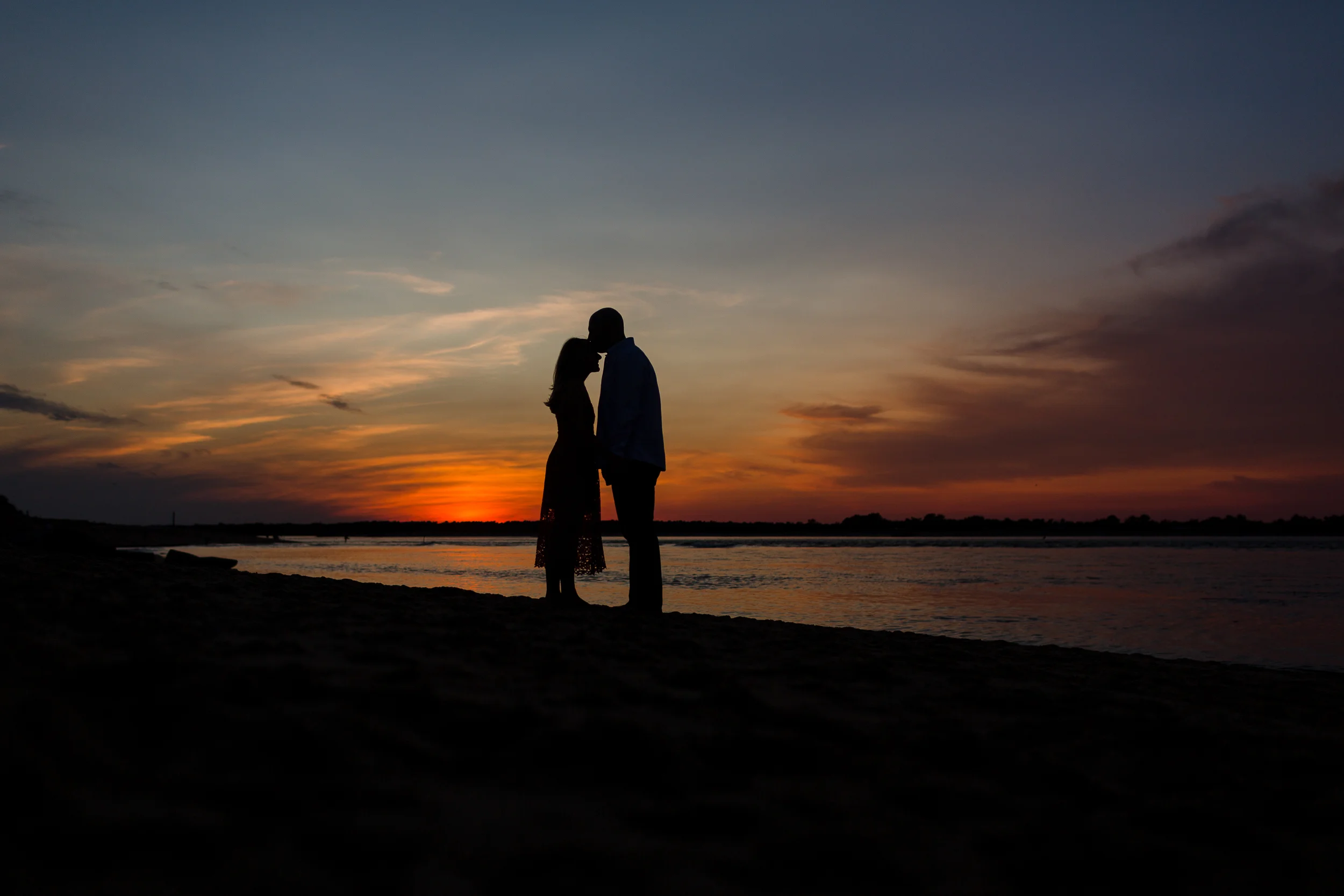 Plumb Island Beach Engagement Photos