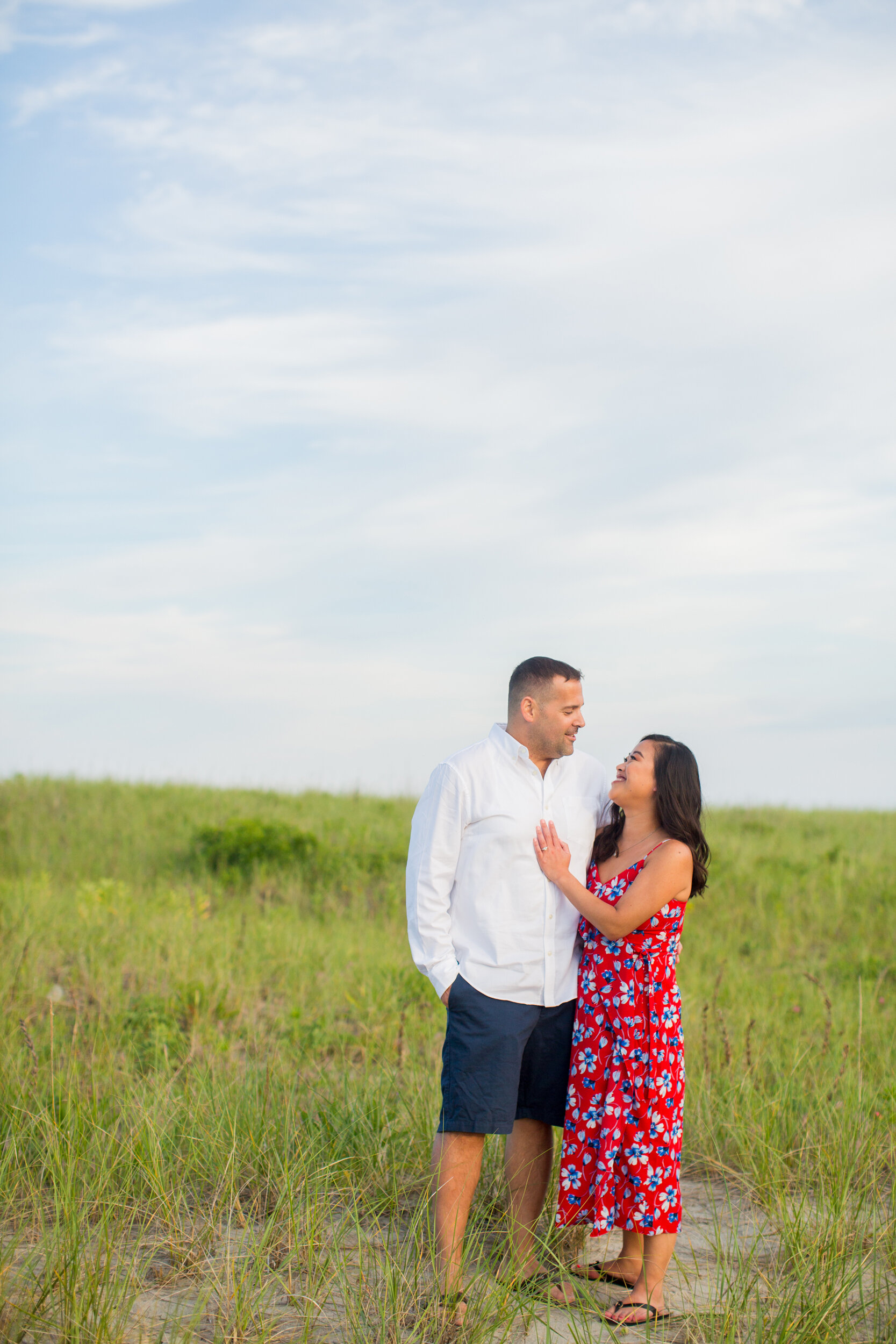 Good Harbor Beach Engagement Photos