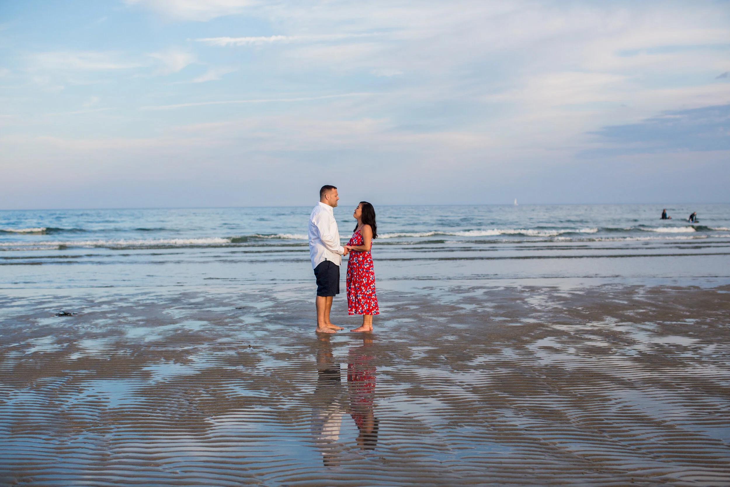 Good Harbor Beach Engagement Photos