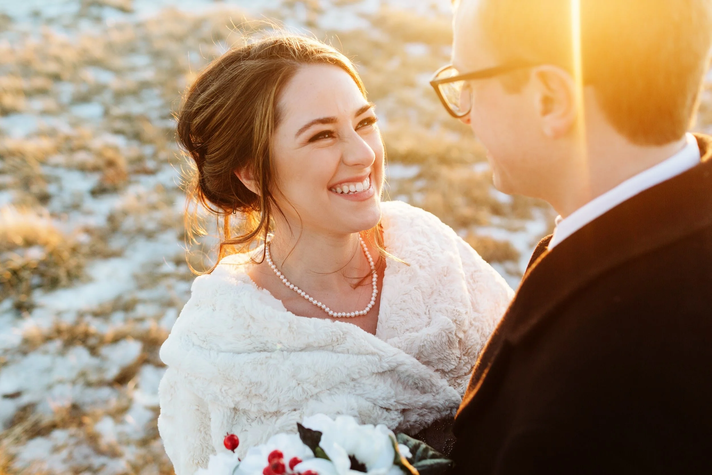 Winter Granite Links Wedding