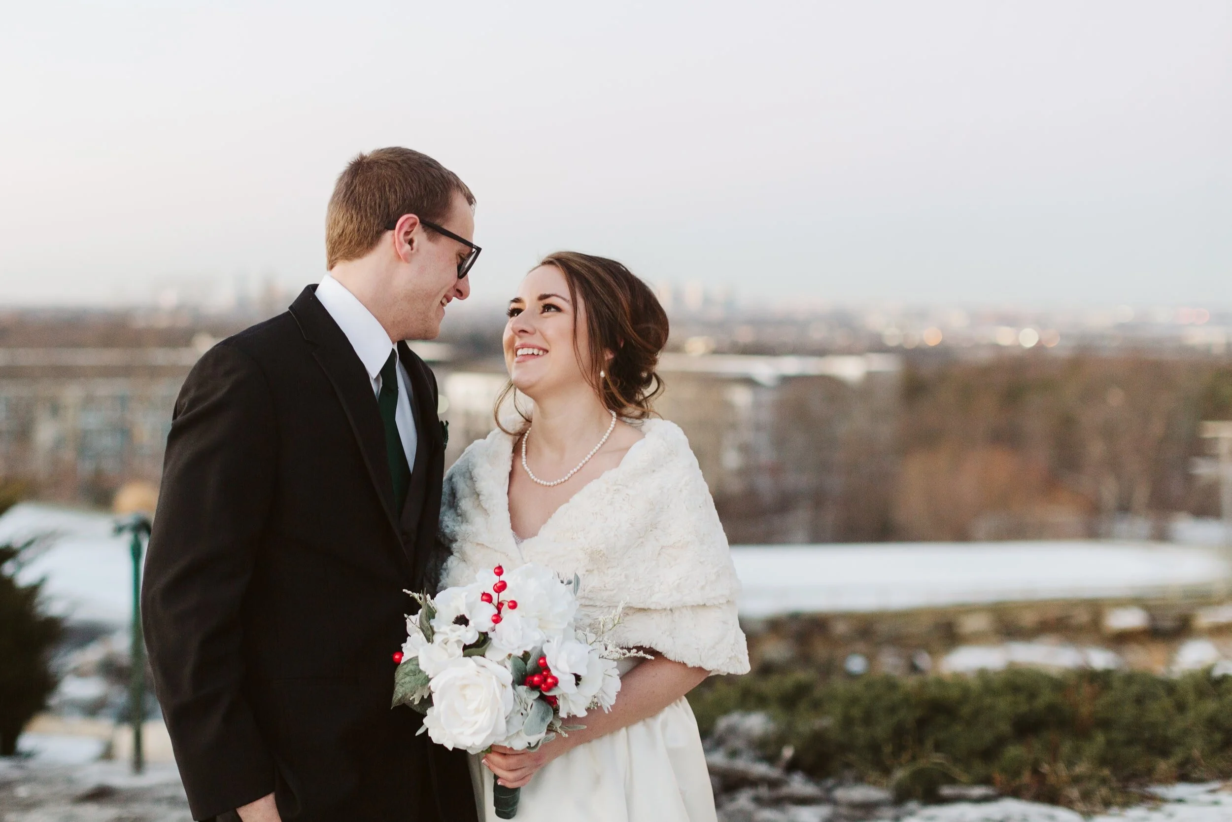 Winter Granite Links Wedding