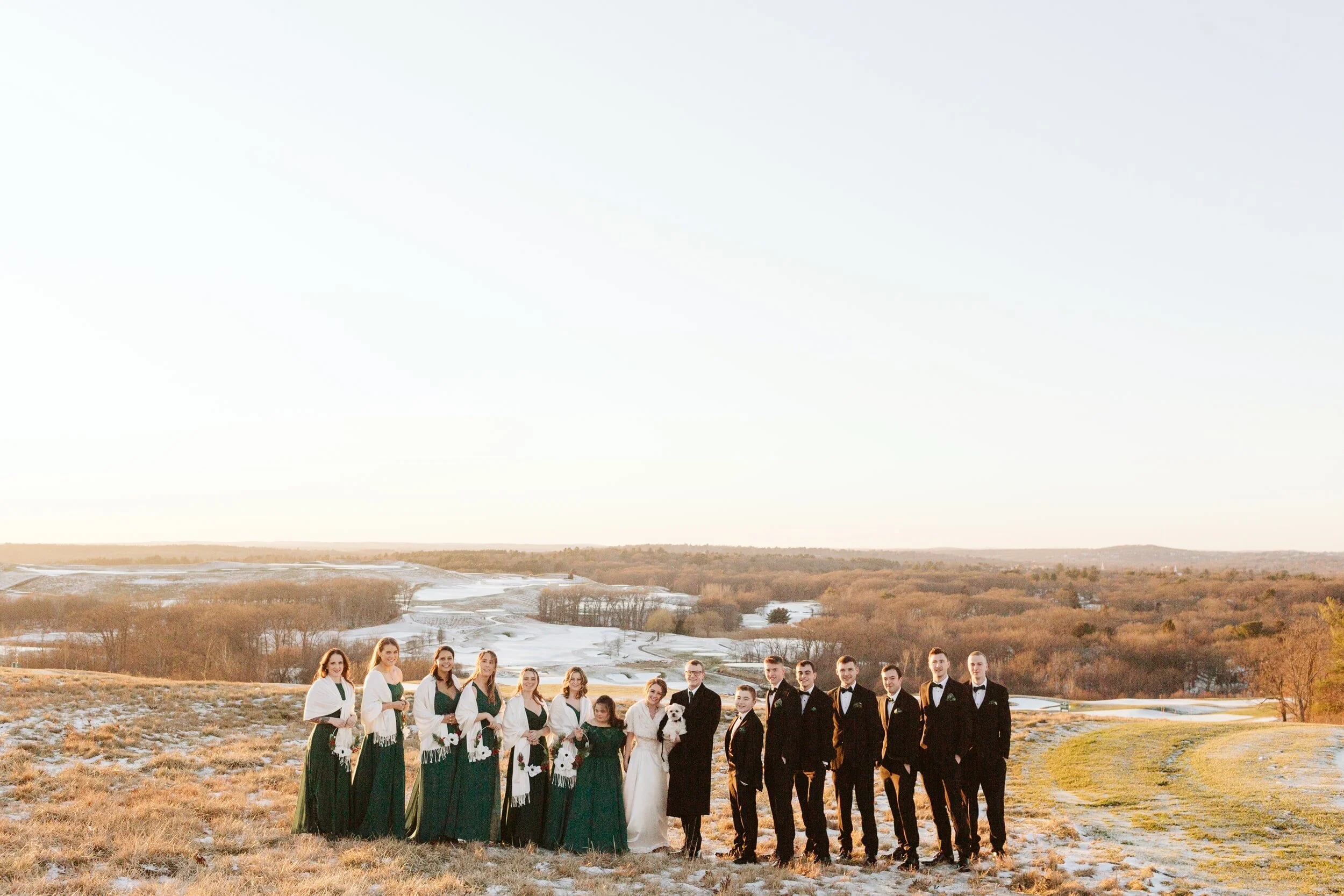Winter Granite Links Wedding