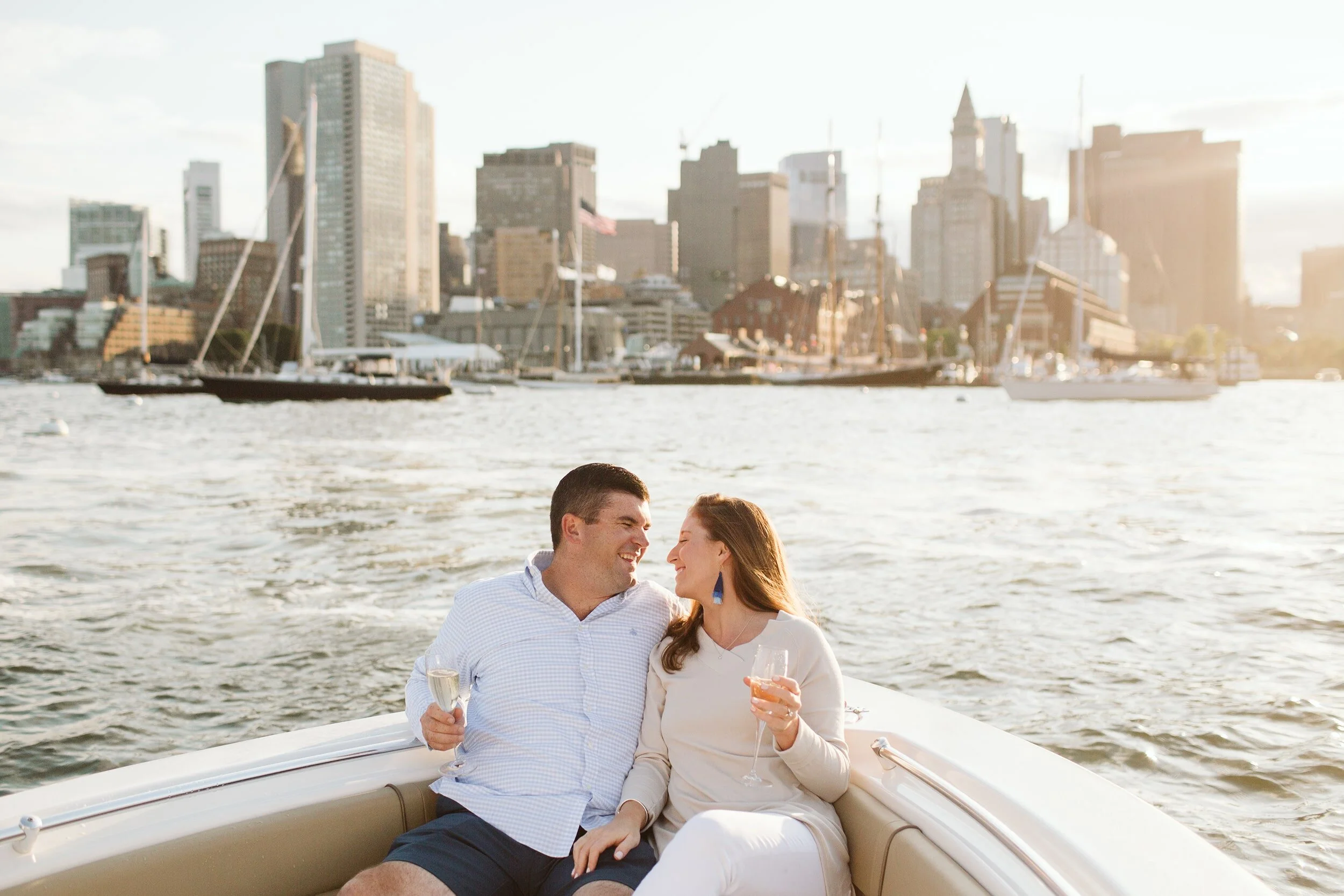 Boston Waterfront Engagement Photos