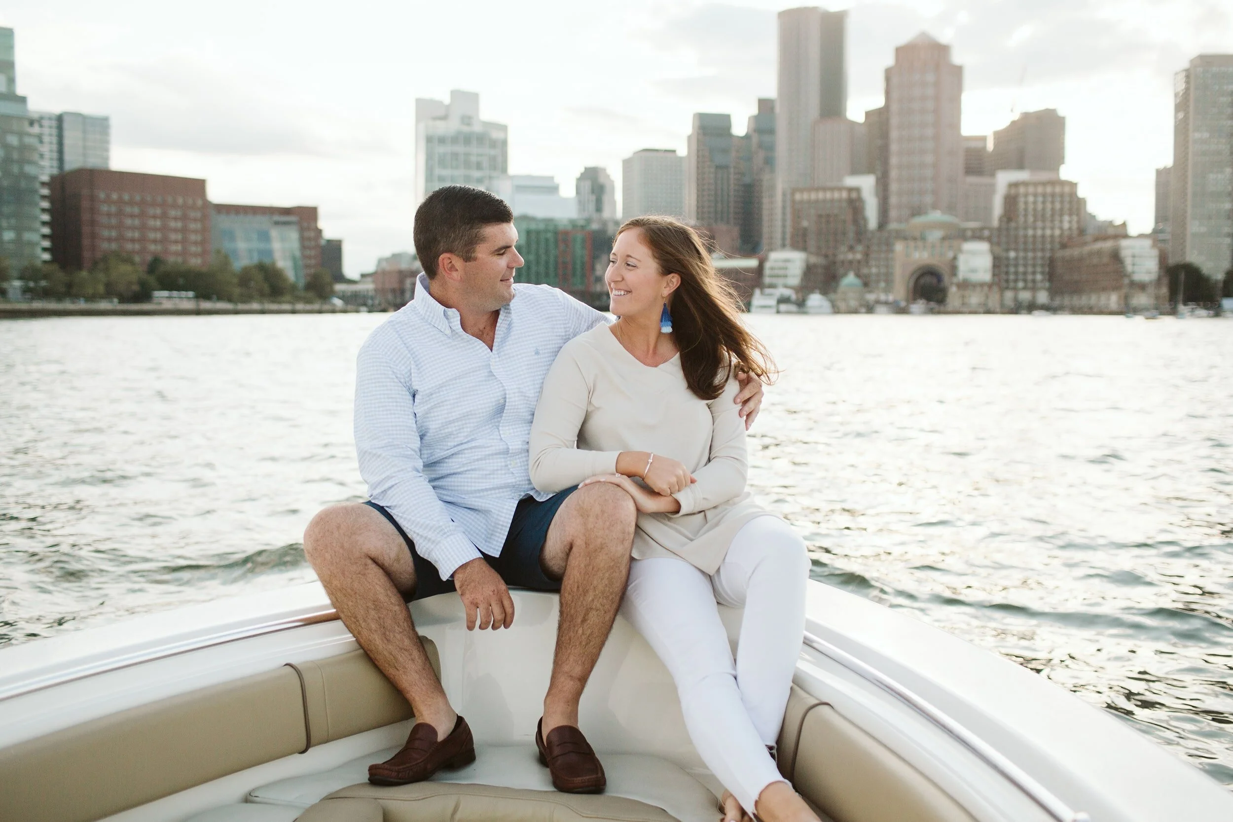 Boston Waterfront Engagement Photos