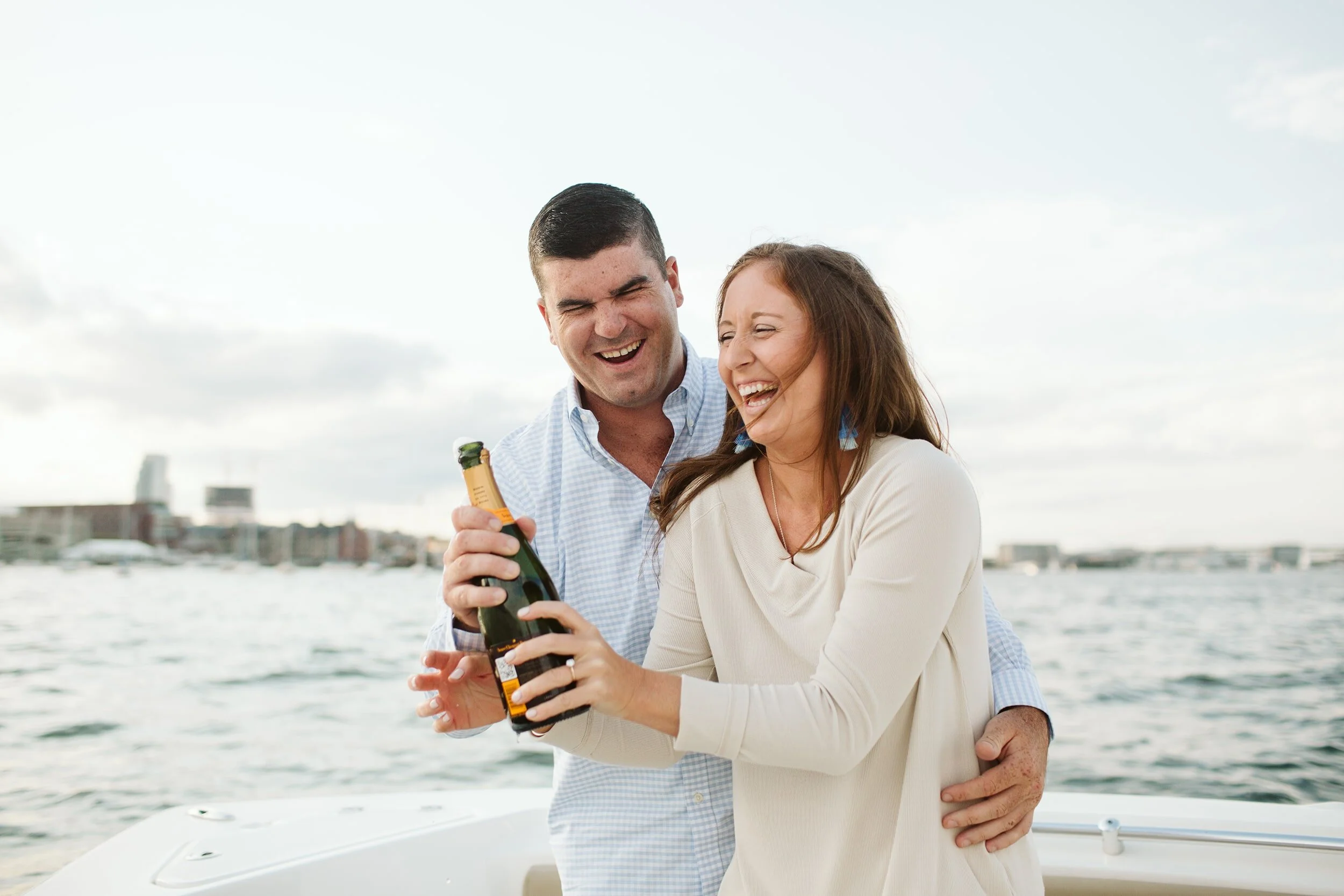 Boston Waterfront Engagement Photos