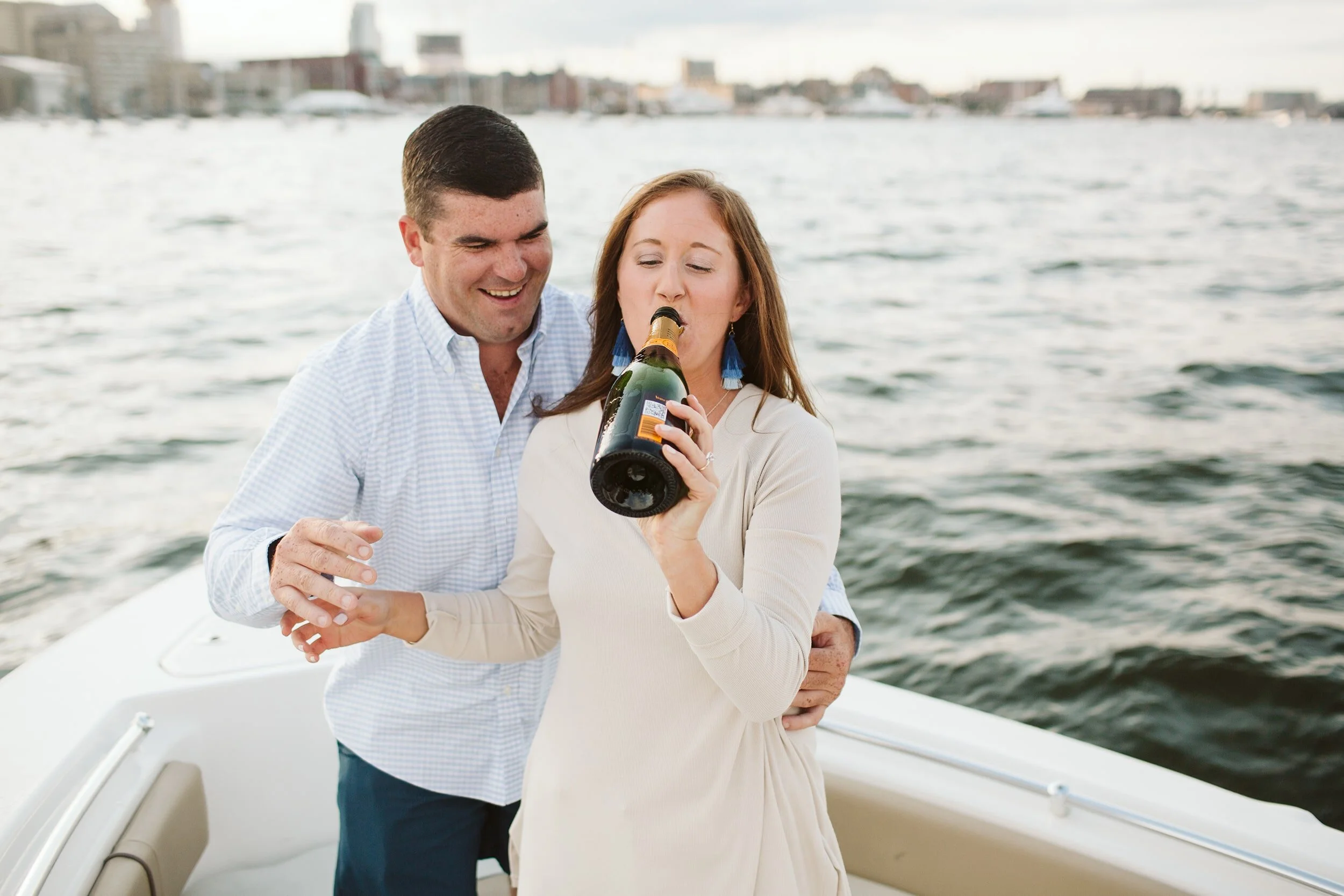 Boston Waterfront Engagement Photos