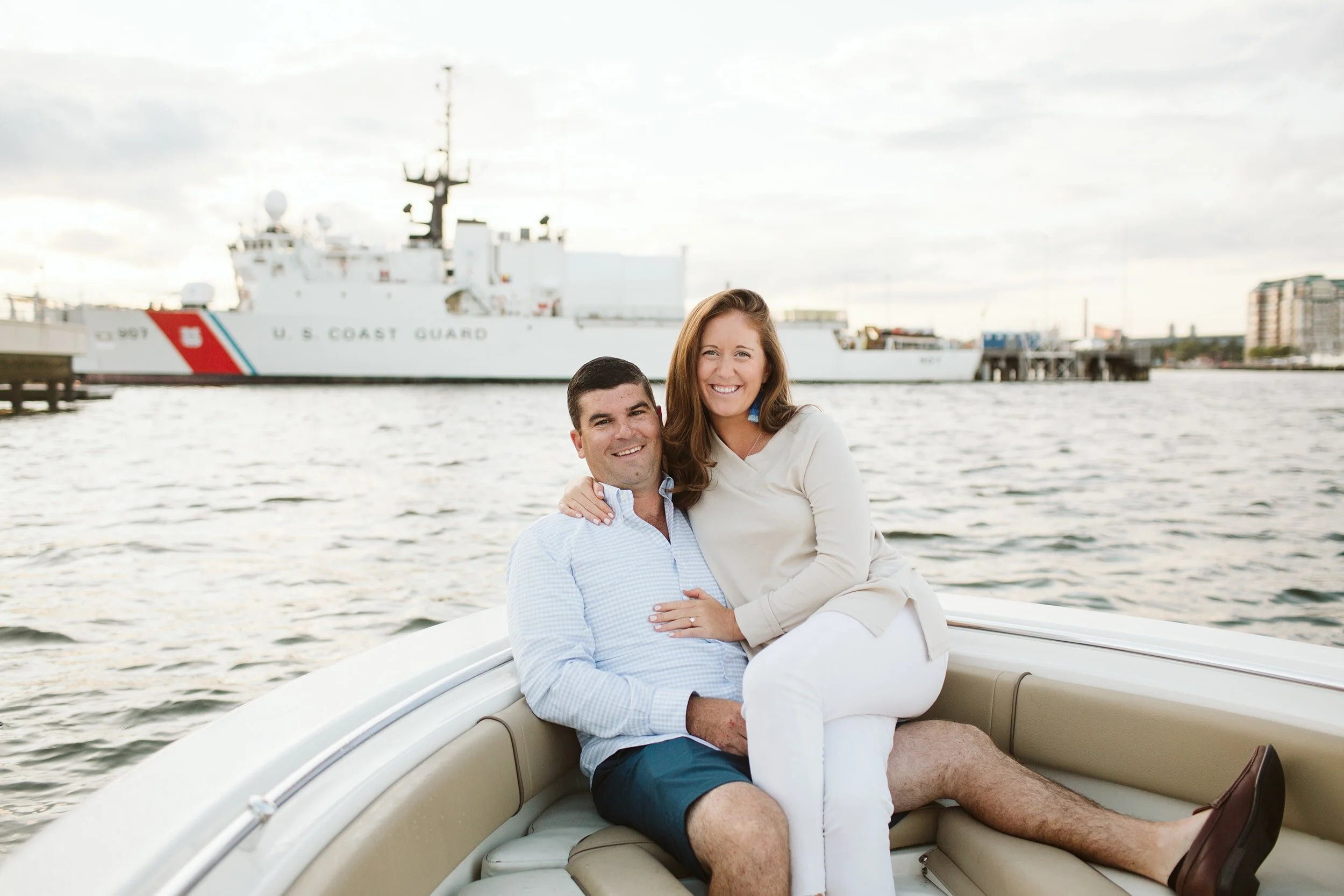 Boston Waterfront Engagement Photos