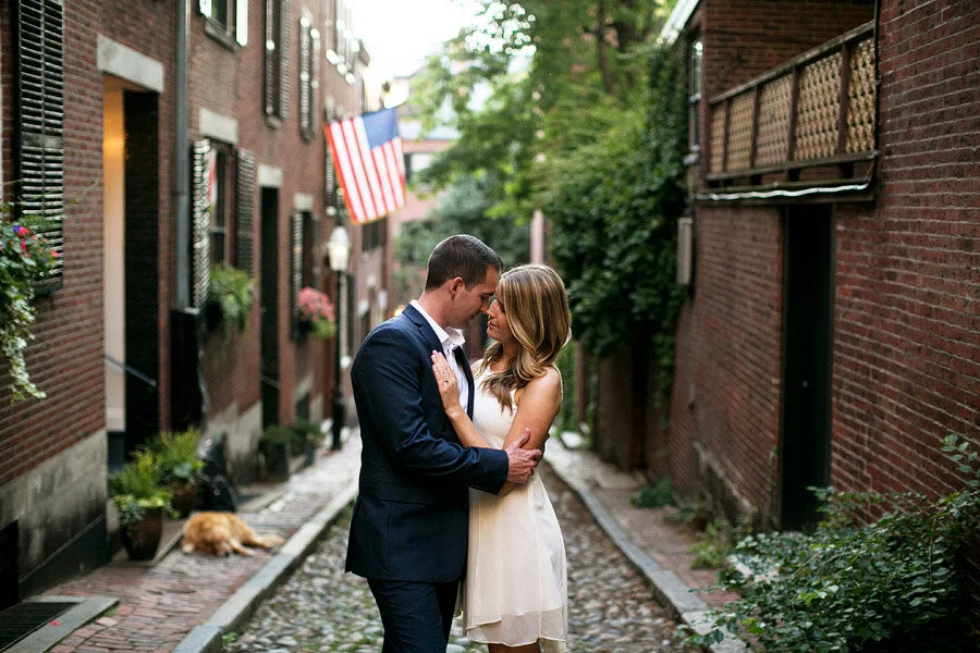 Acorn Street Engagement Photos