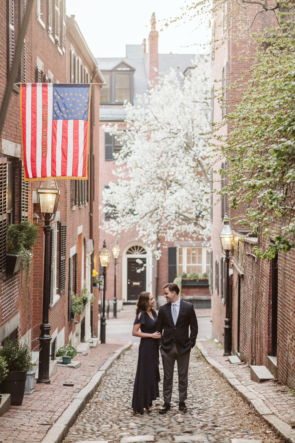 Acorn Street, Beacon Hill & Boston Common, Boston