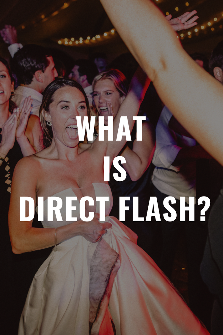 Bold, editorial wedding photos made with direct flash