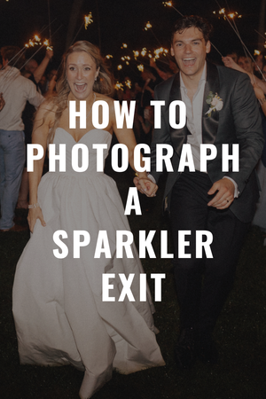 How to Photograph a Wedding Sparkler Exit