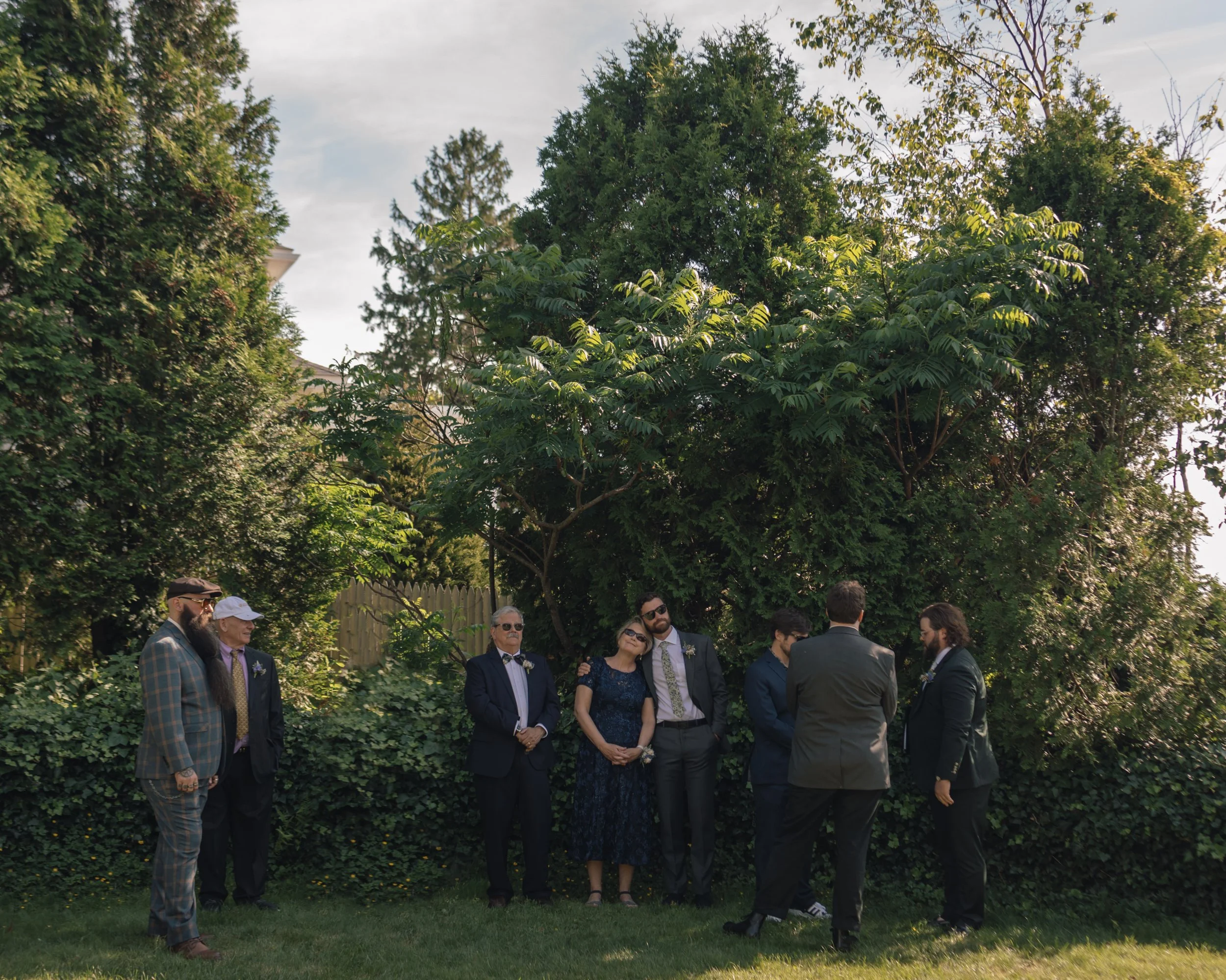Boston area wedding photographer captures family photo at Beauport, the Sleeper-McCann House