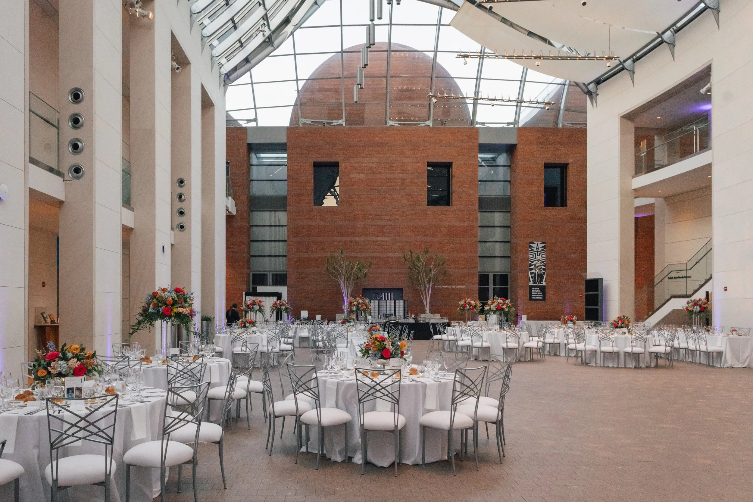 Peabody Essex Museum wedding reception details and décor.