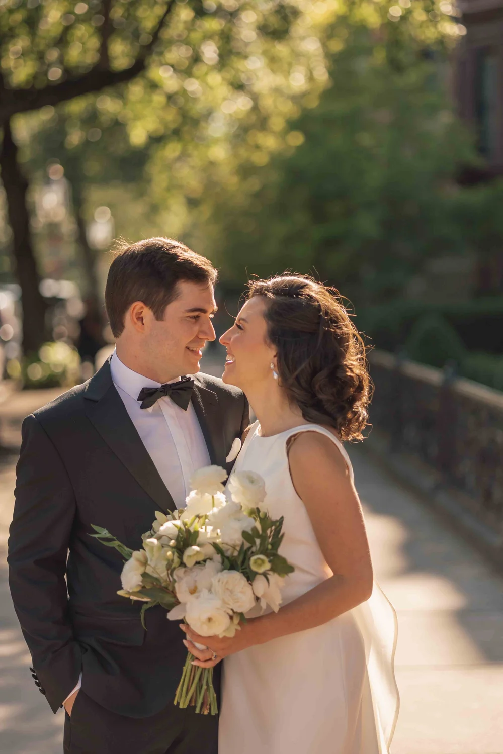 Boston Public Library Wedding Portrait