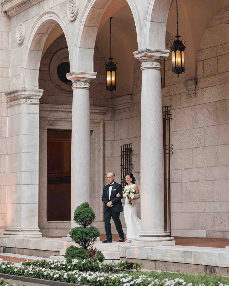boston public library courtyard wedding