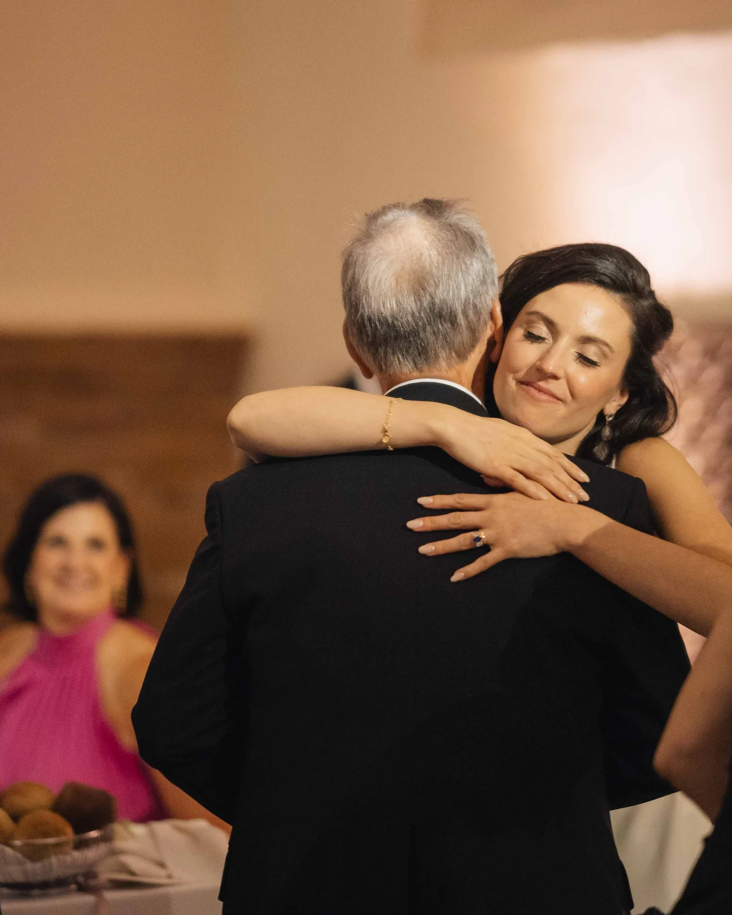 Toast during boston public library wedding.