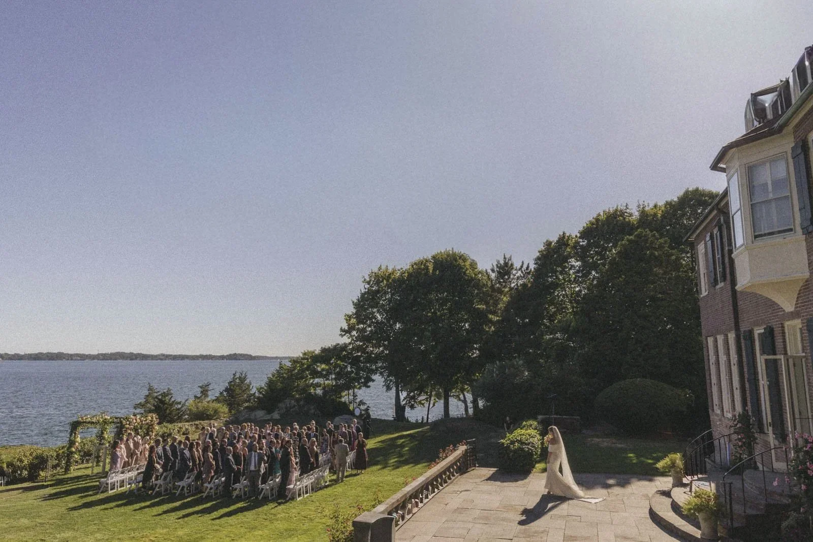Waterfront wedding ceremony — Sarasota wedding photographer and videographer