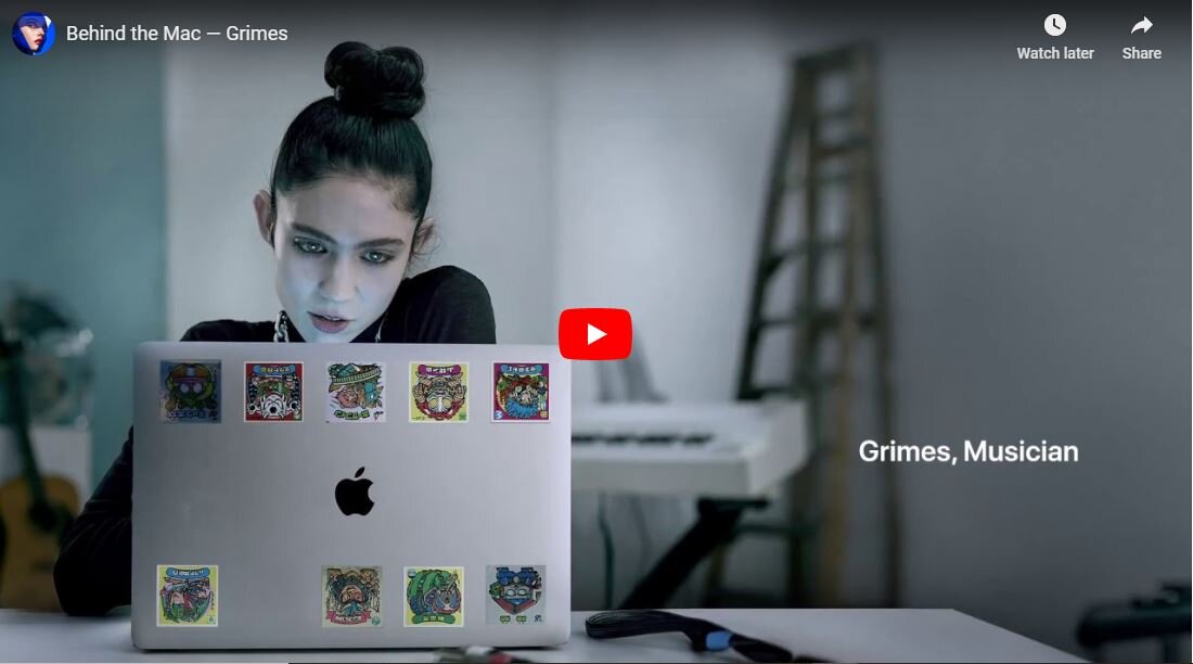 Behind The Mac - Grimes