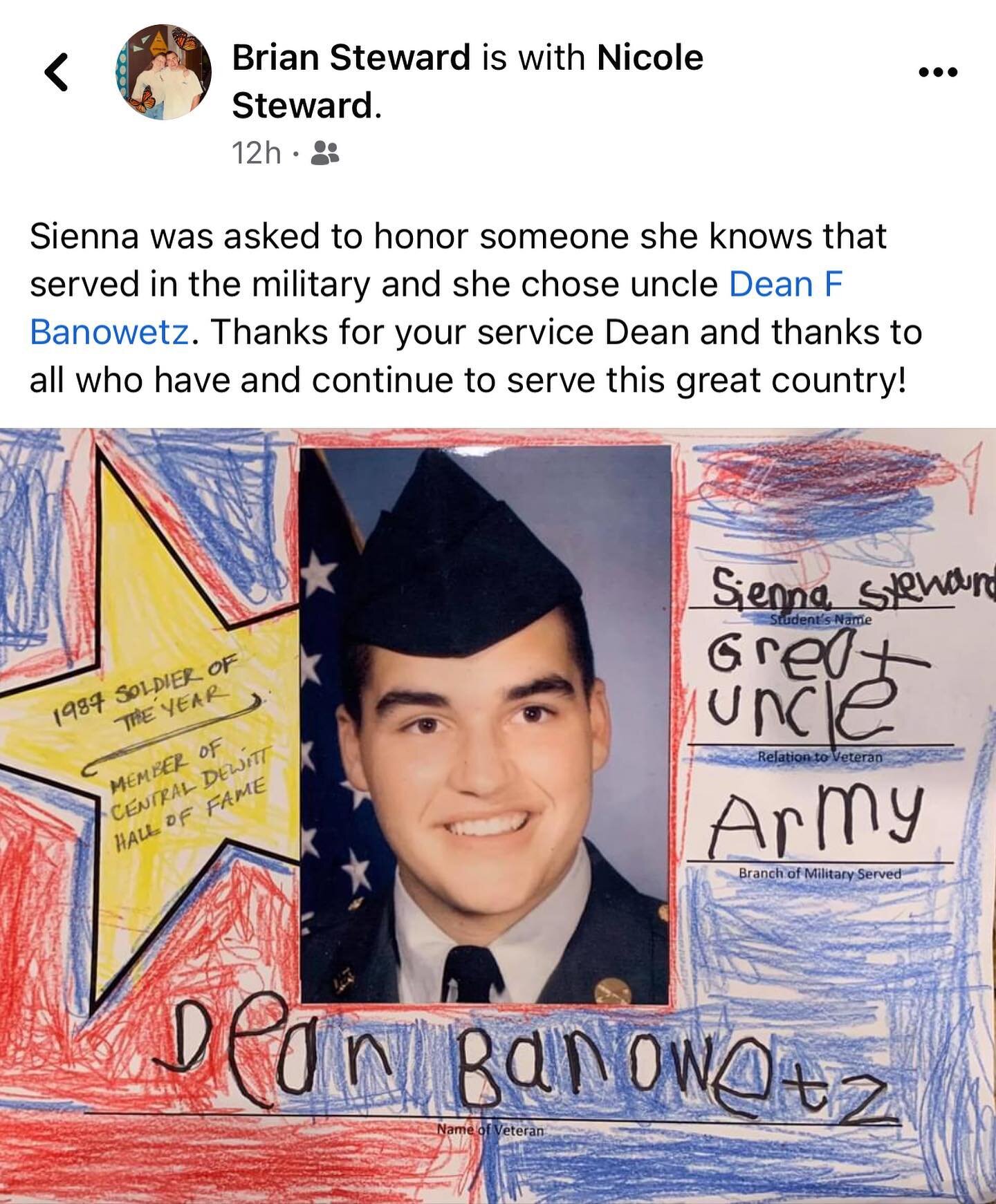 My heart is so full. Thank you so much Sienna ❤️🤍❤️🤍❤️ Thank you to all who have served and are serving! 

#veteransday #vet #military #honor #remember #served #service #thankyouforyourservice #thankyouforyoursupport