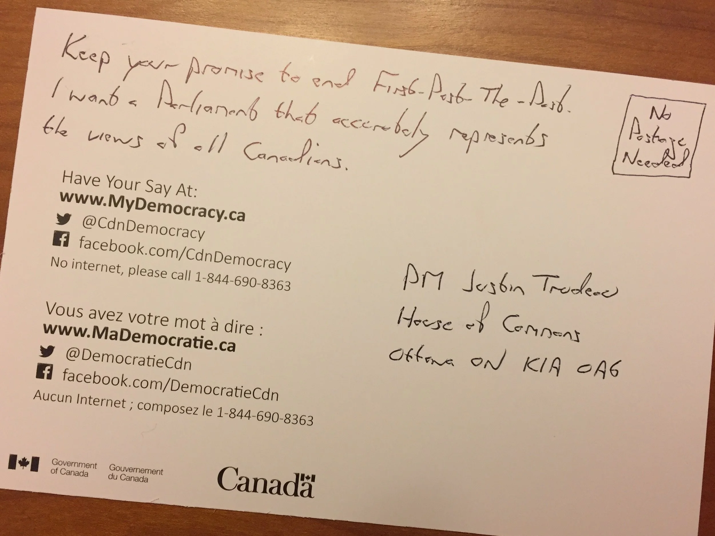 Have your say on electoral reform