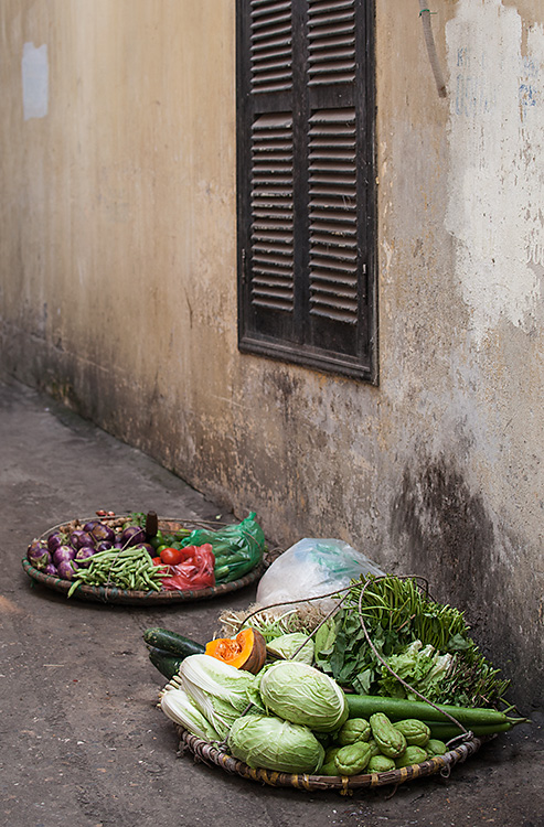 Vegetables in Alley, Hanoi, Vietnam 2013